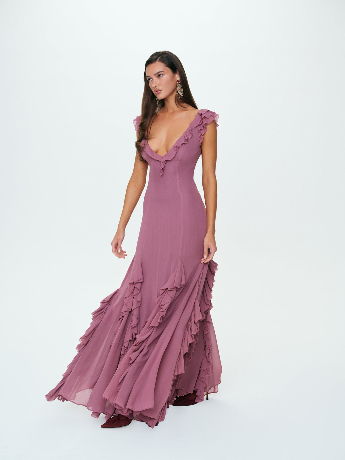 Moonlight Maxi Dress - Plum