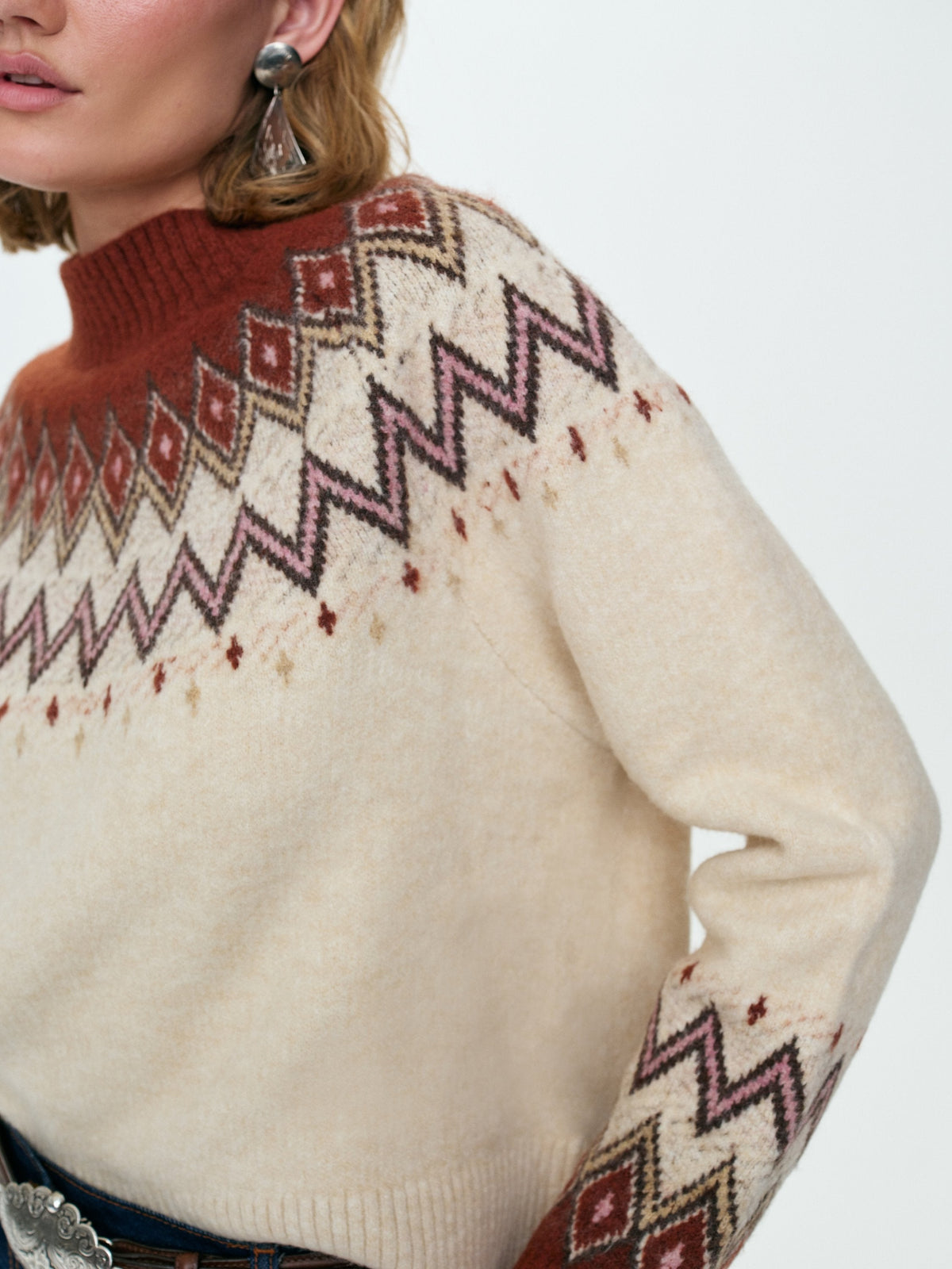 Fair Isle Sweater - Tan