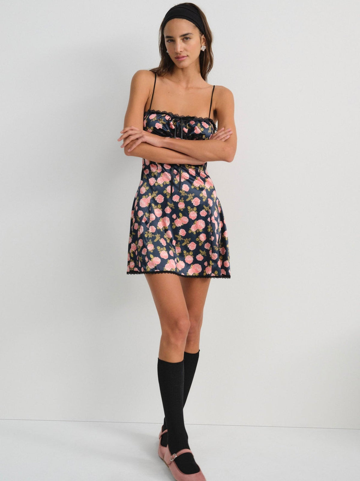 Kayla Slip Dress - Navy