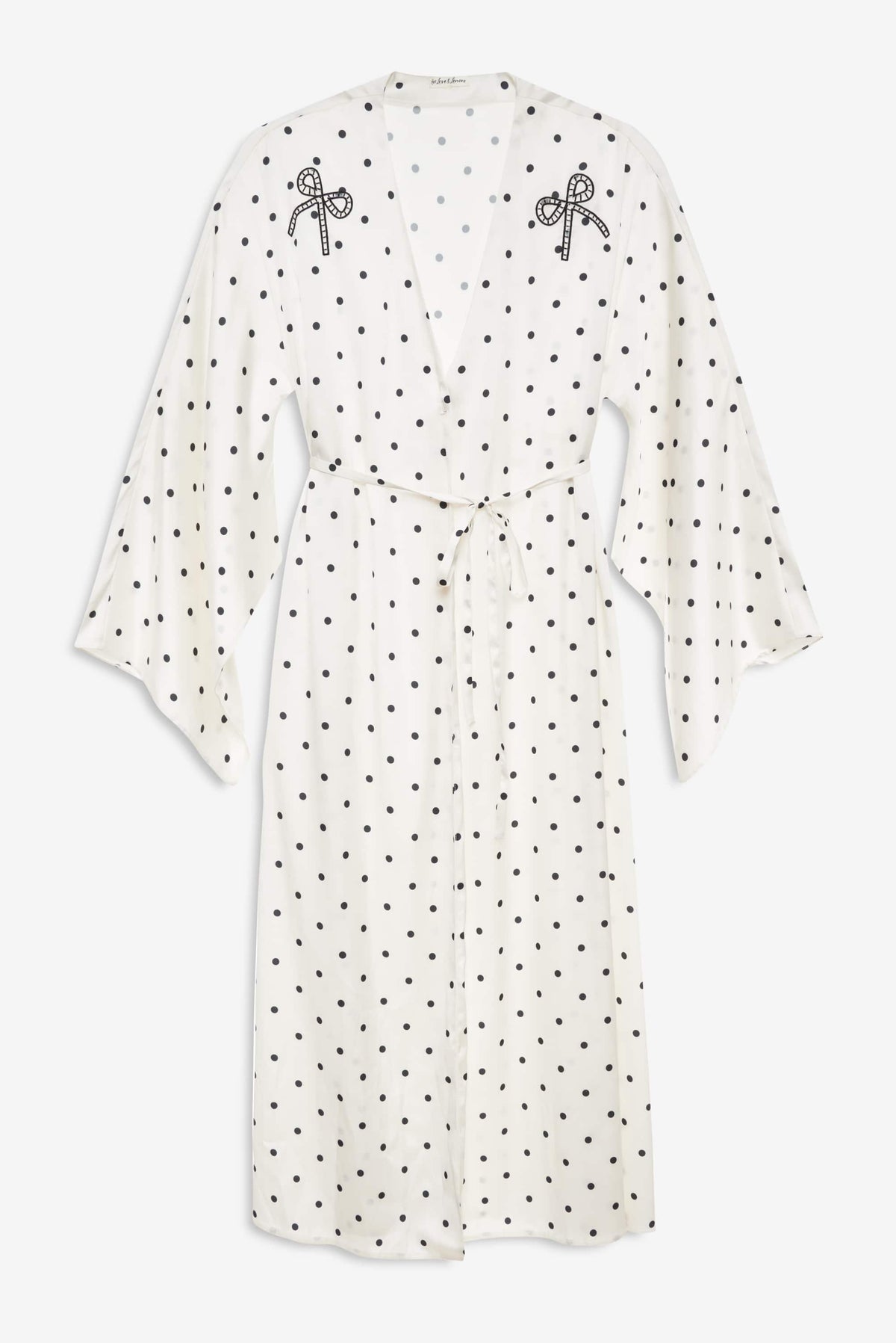 Lady Dot Robe - Cream