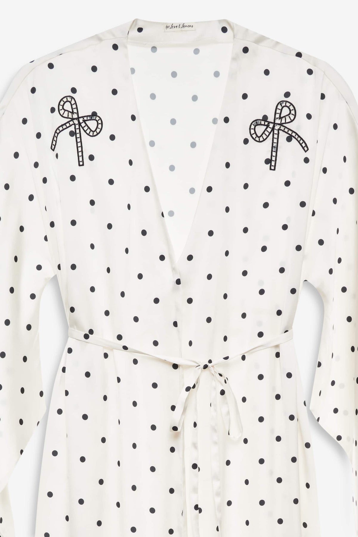 Lady Dot Robe - Cream