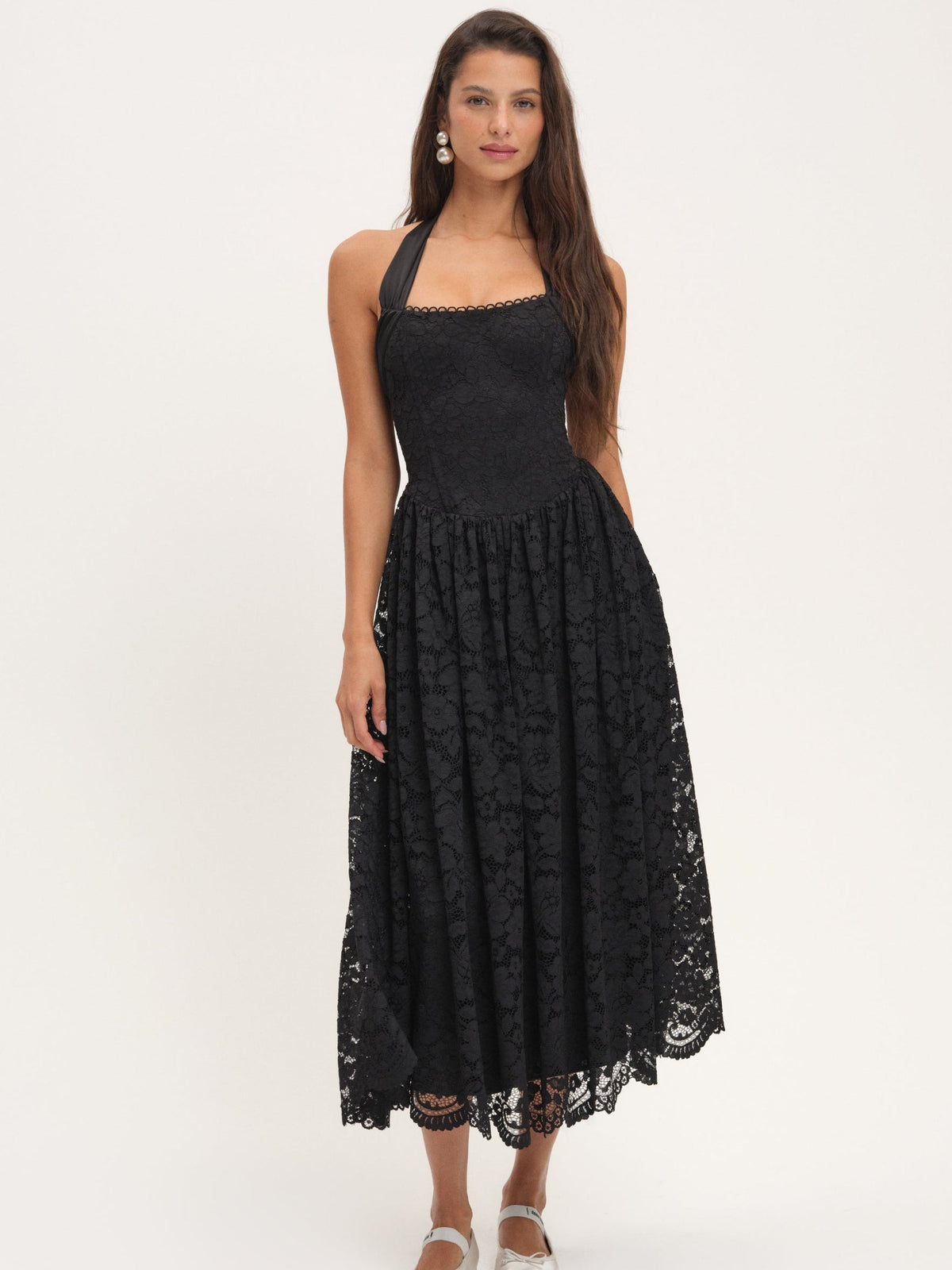 Lakeside Midi Dress - Black
