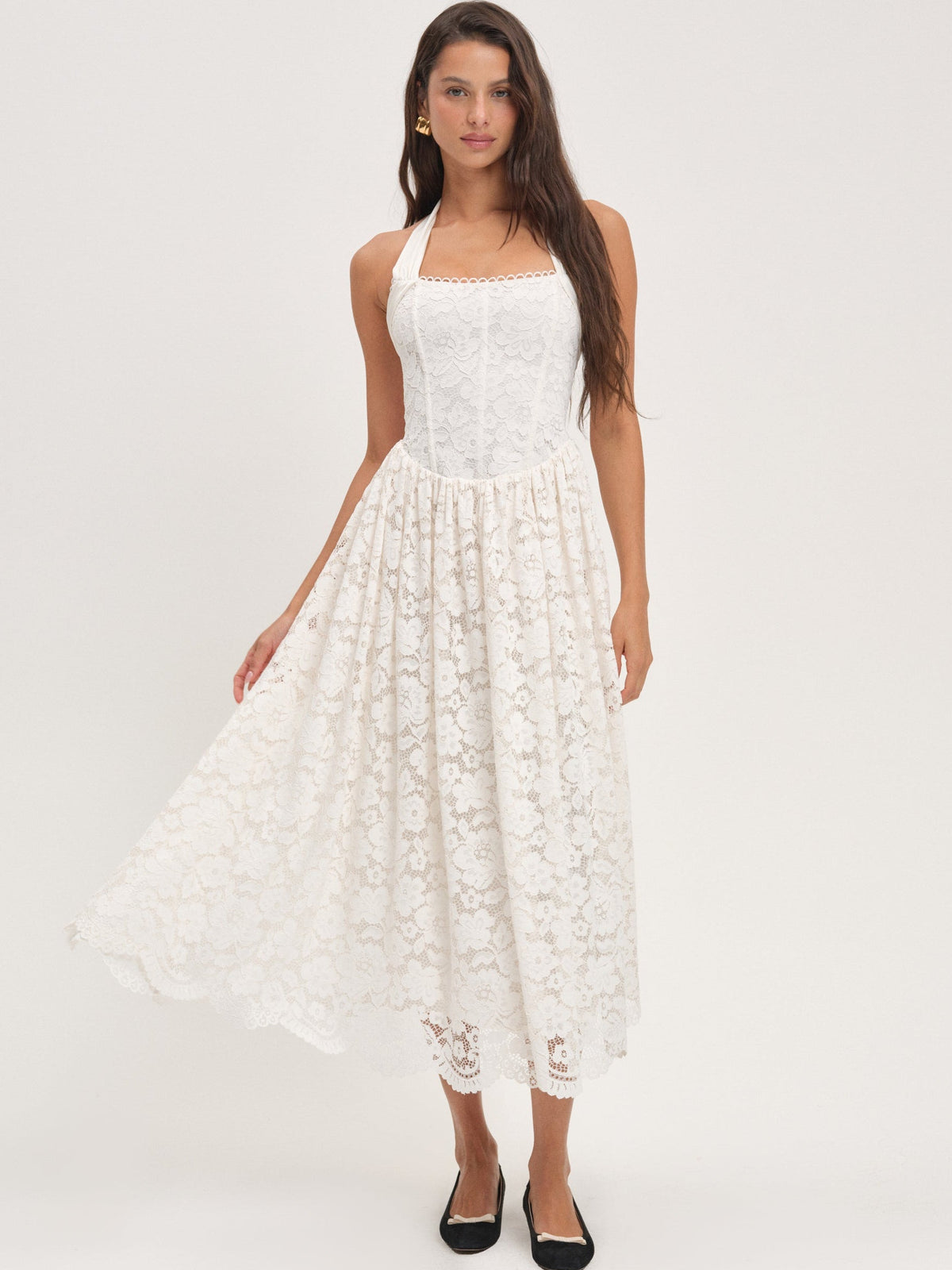 Lakeside Midi Dress - Cream