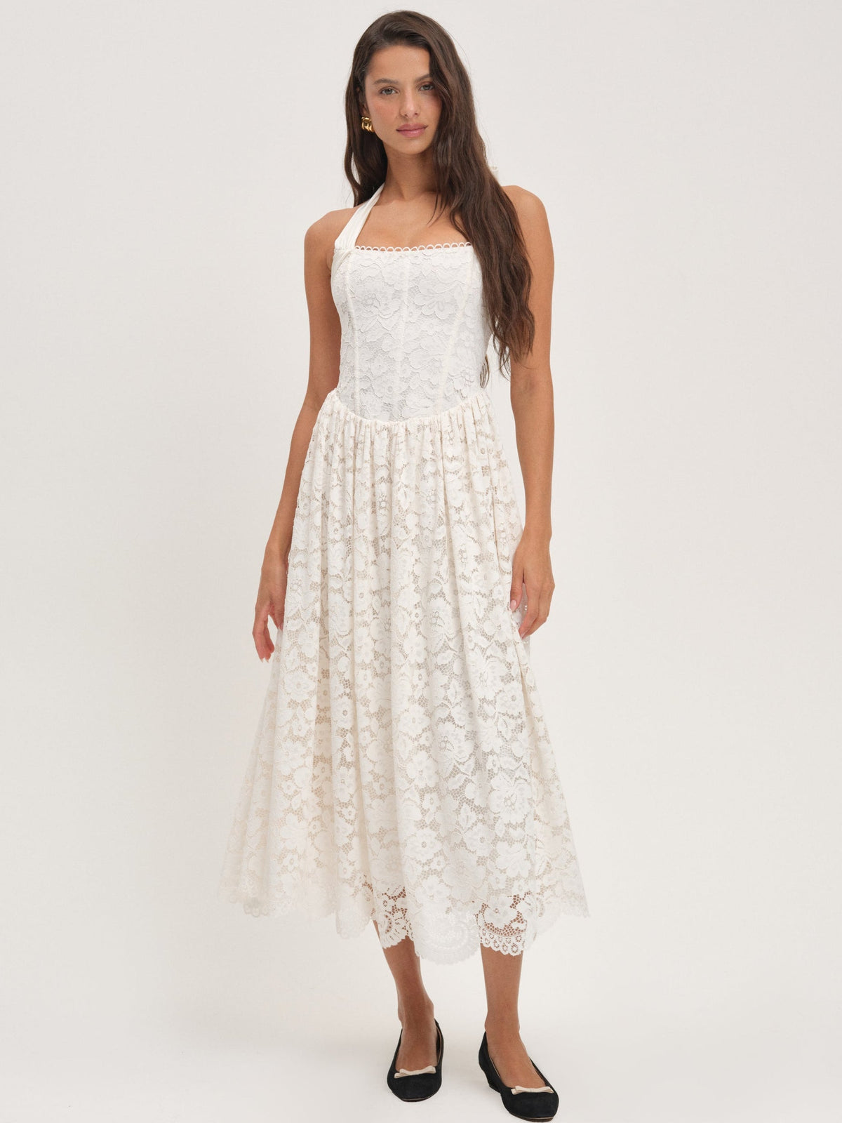 Lakeside Midi Dress - Cream