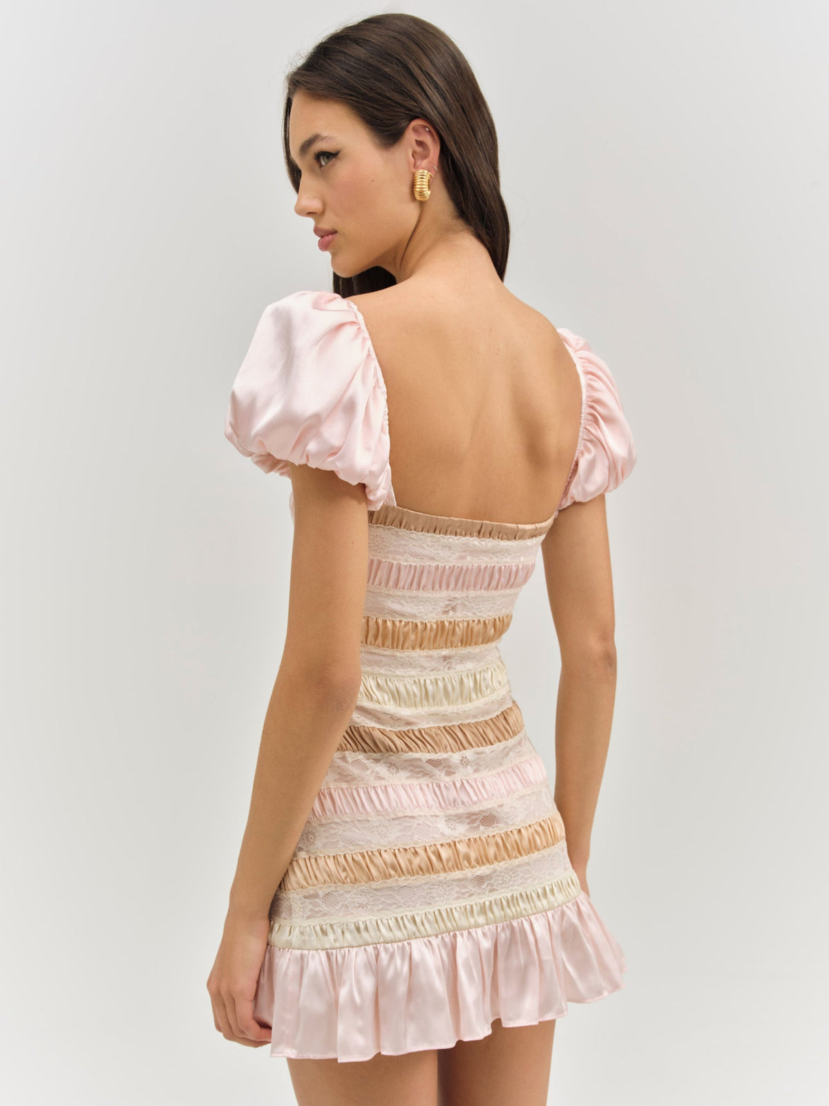 Layer Cake Mini Dress - Pink