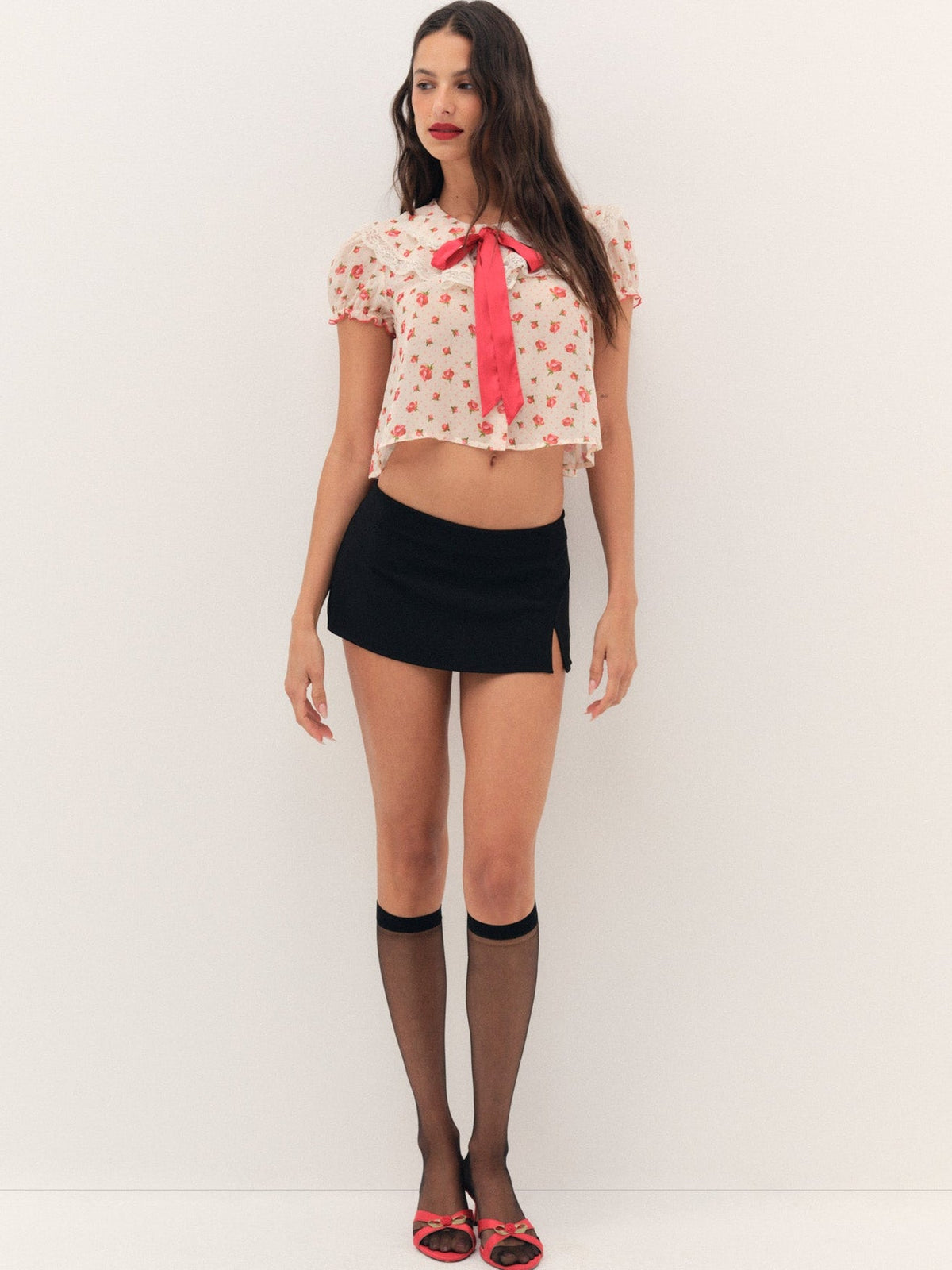 Leah Crop Top - Cream