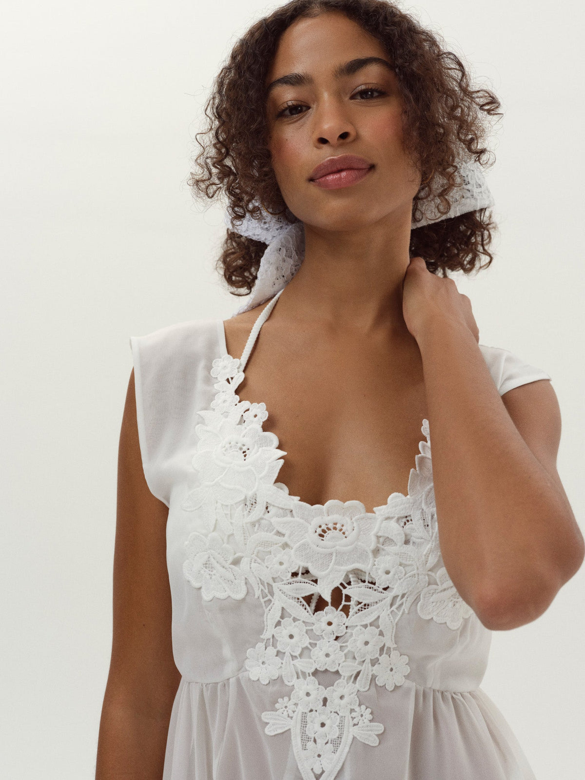 Lelani Coverup Maxi Dress - White