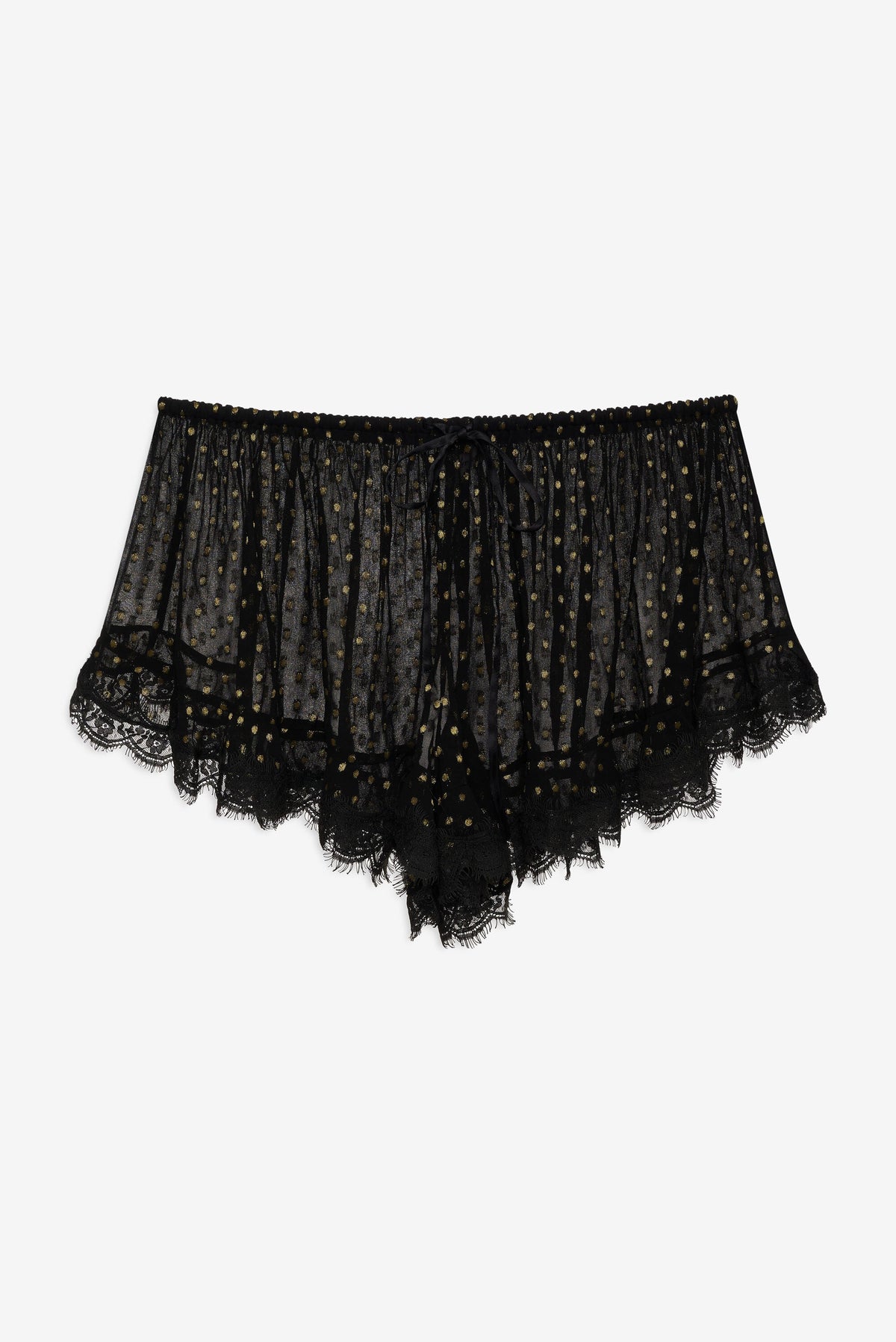 Liz Lurex Dot Short - Black