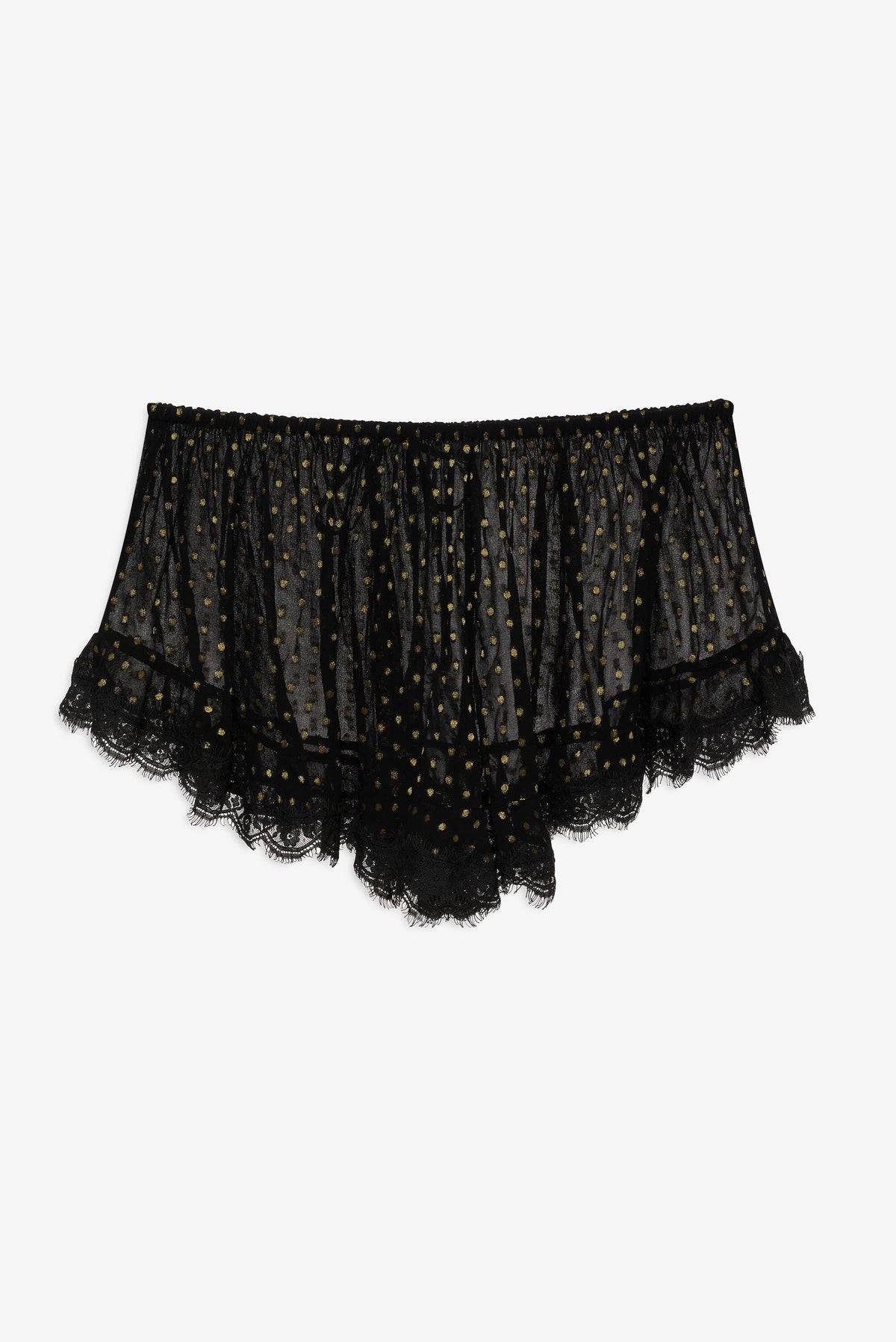 Liz Lurex Dot Short - Black