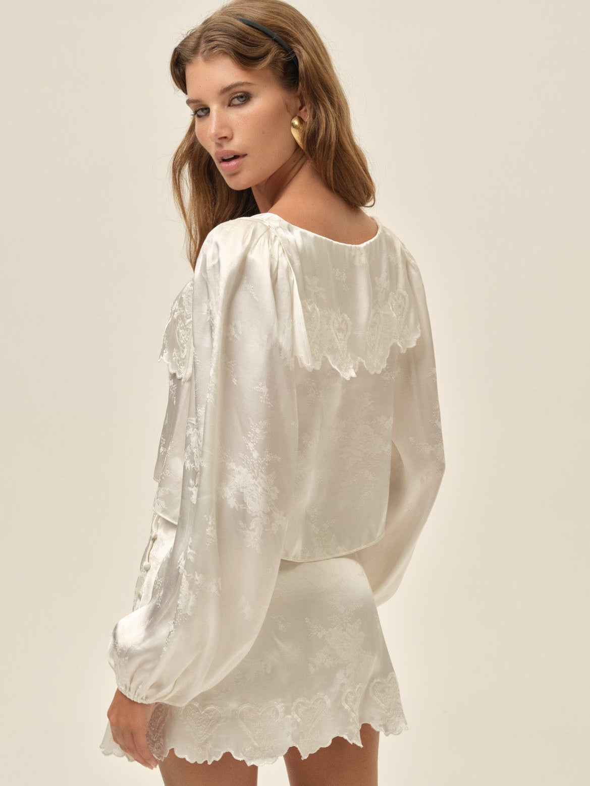 Locked Hearts Top - White