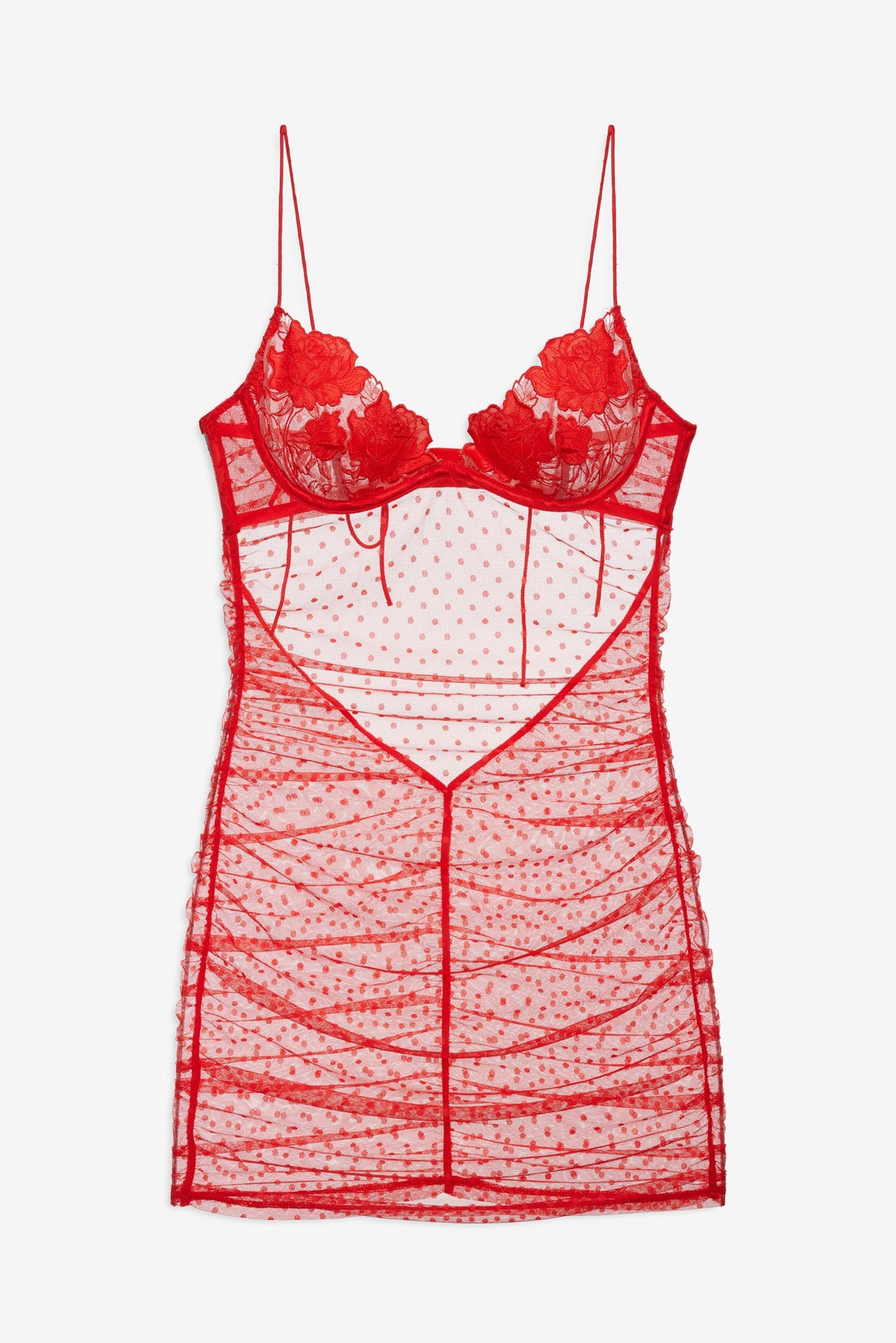 Love is a Rose Slip Dress - Red