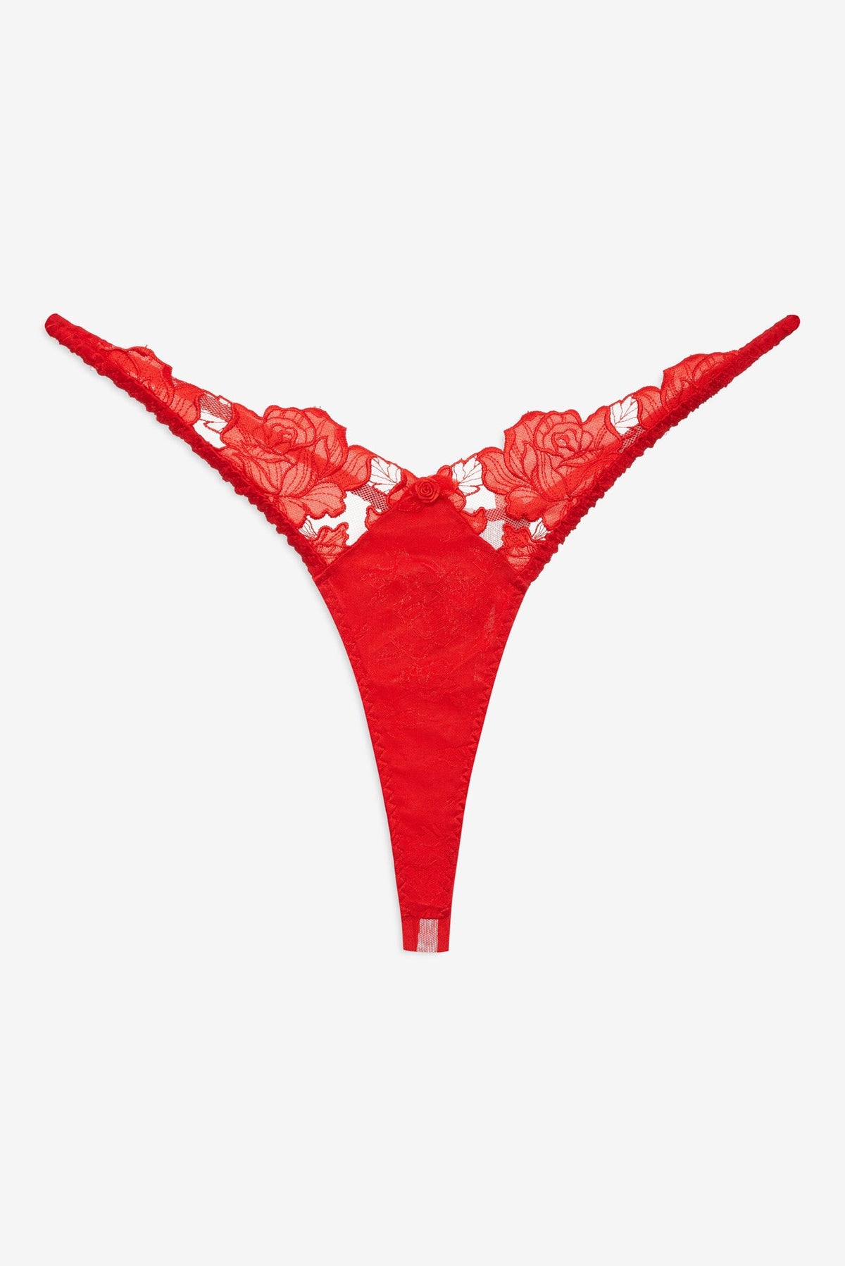 Love is a Rose Thong Panty - Red