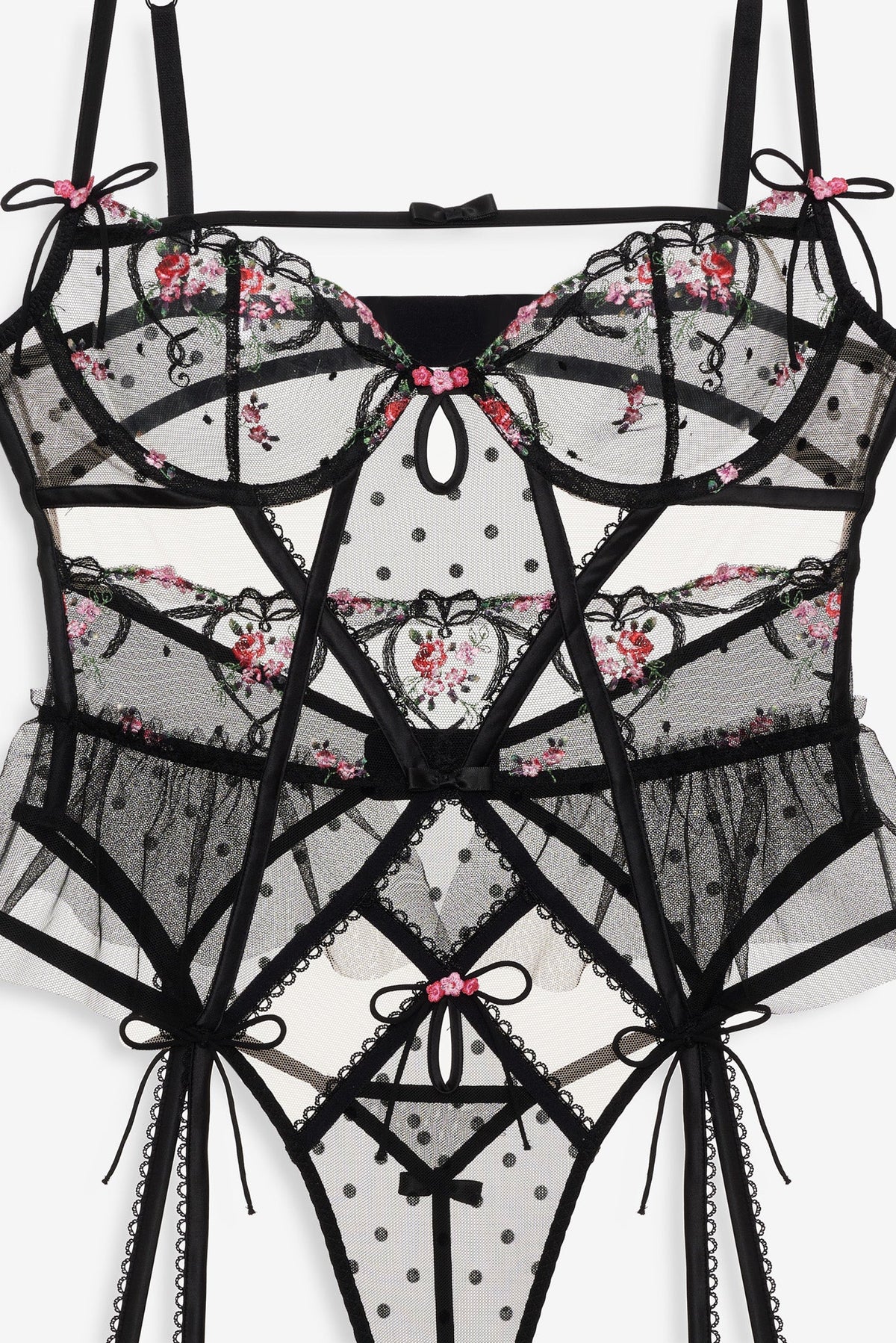 Lovestruck Bows Teddy - Black