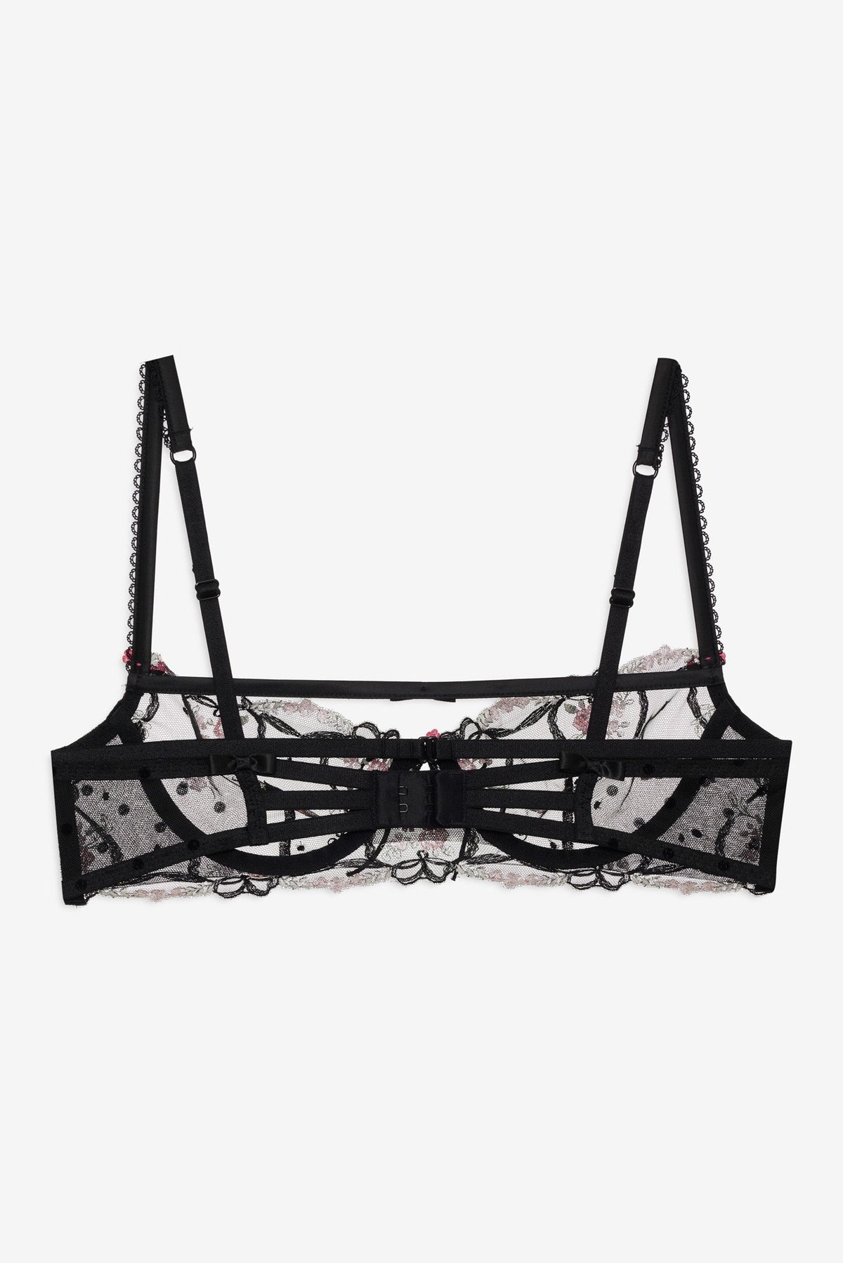 Lovestruck Bows Underwire Bra - Black