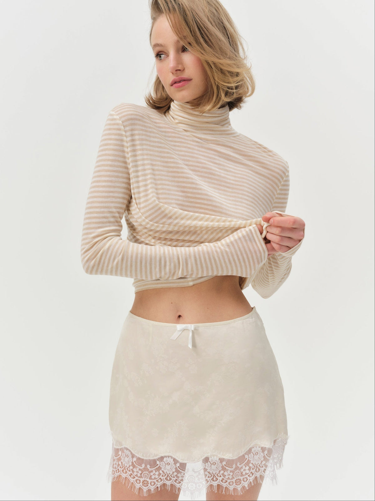 Madalie Slip Skirt - Cream