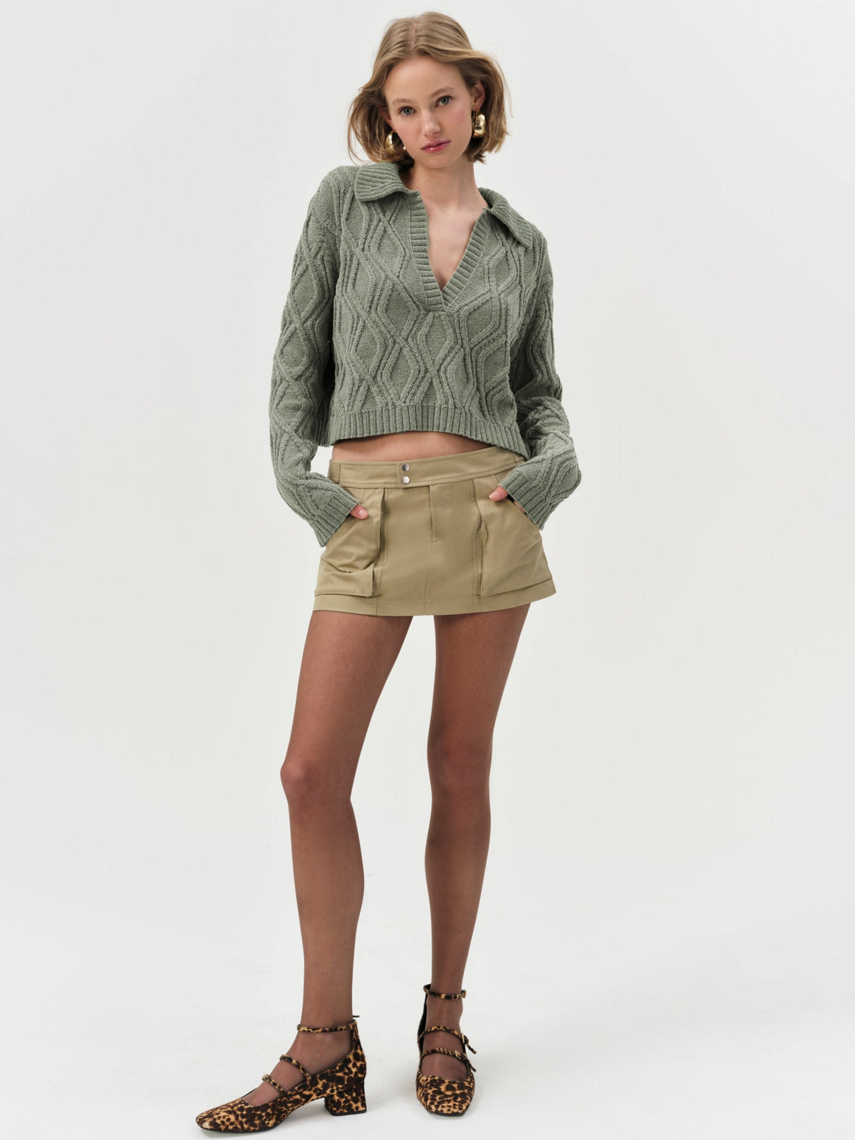 Madison Chenille Polo - Green