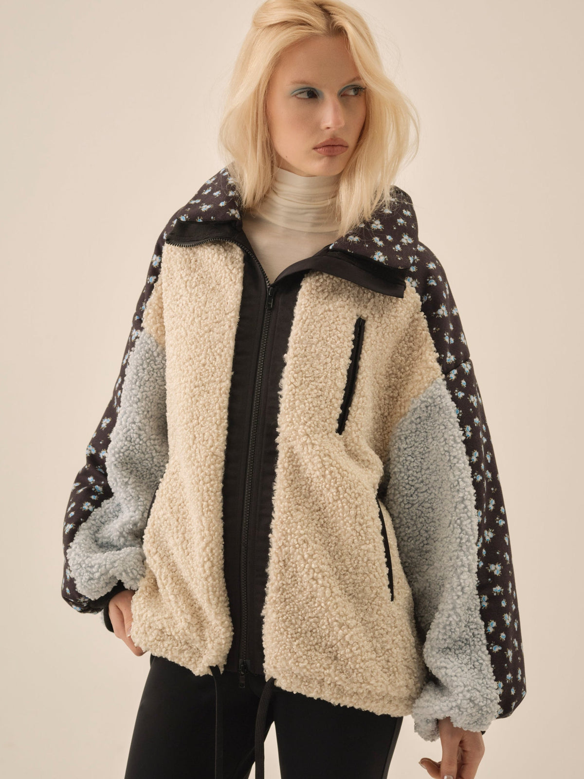 Maisie Collared Jacket - Blue