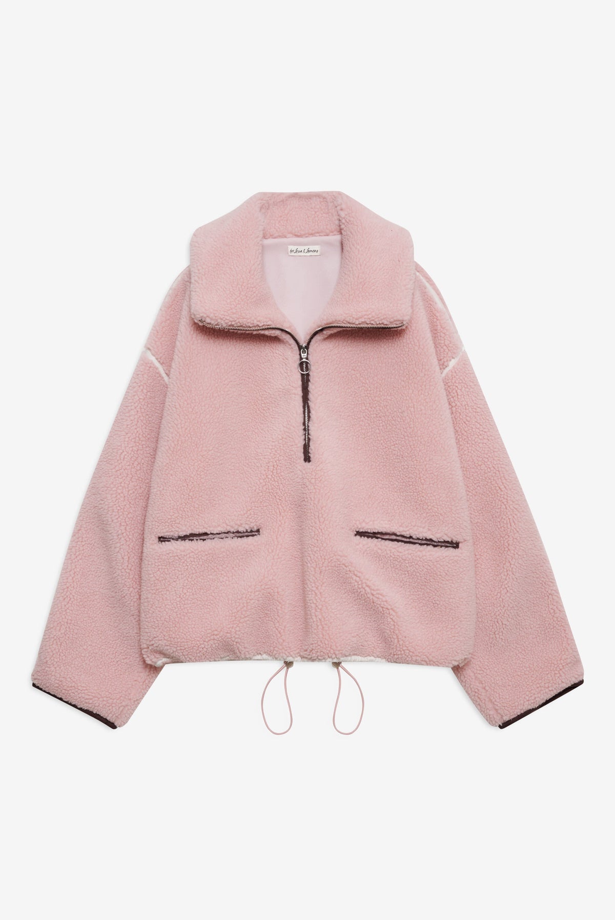 Melody Pullover Sherpa Jacket - Pink
