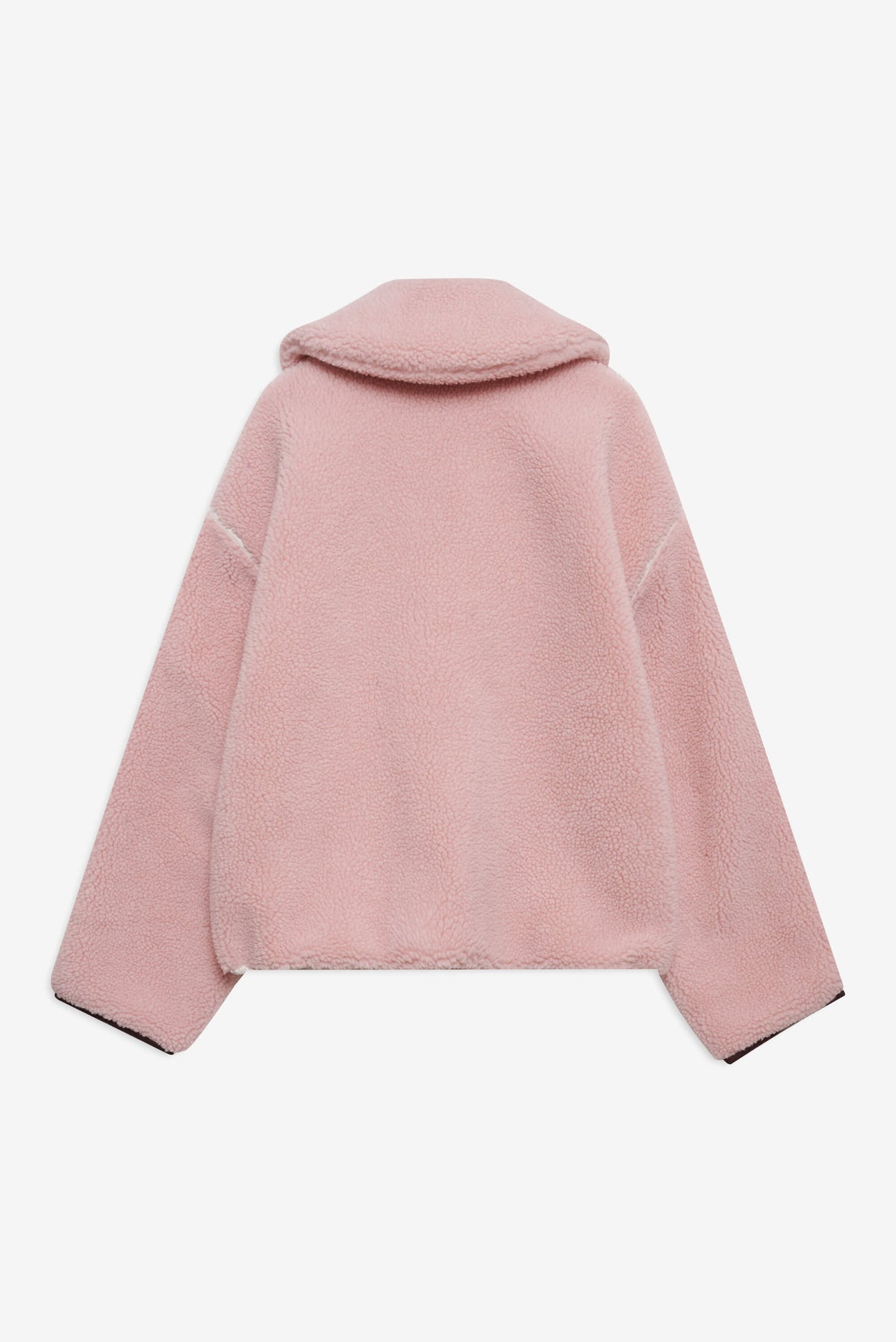 Melody Pullover Sherpa Jacket - Pink