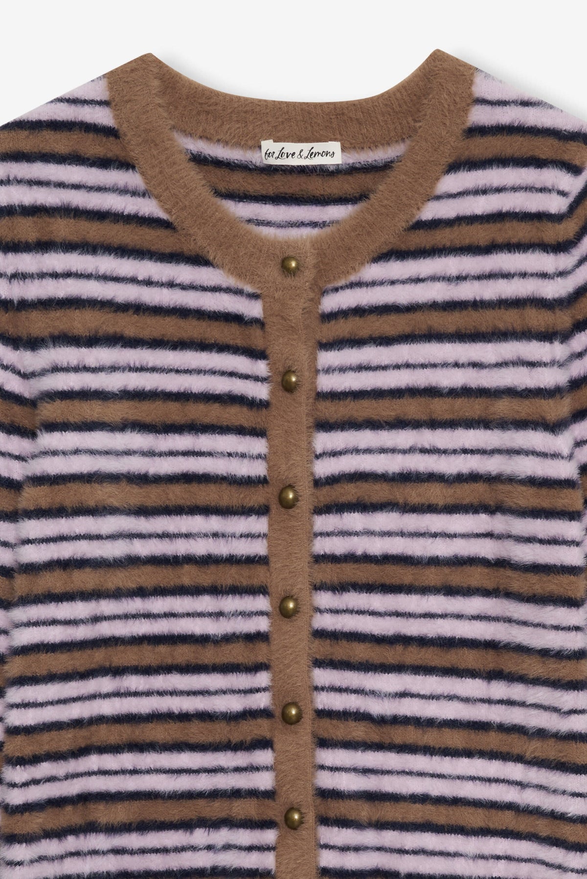 Nora Striped Cardigan - Blue