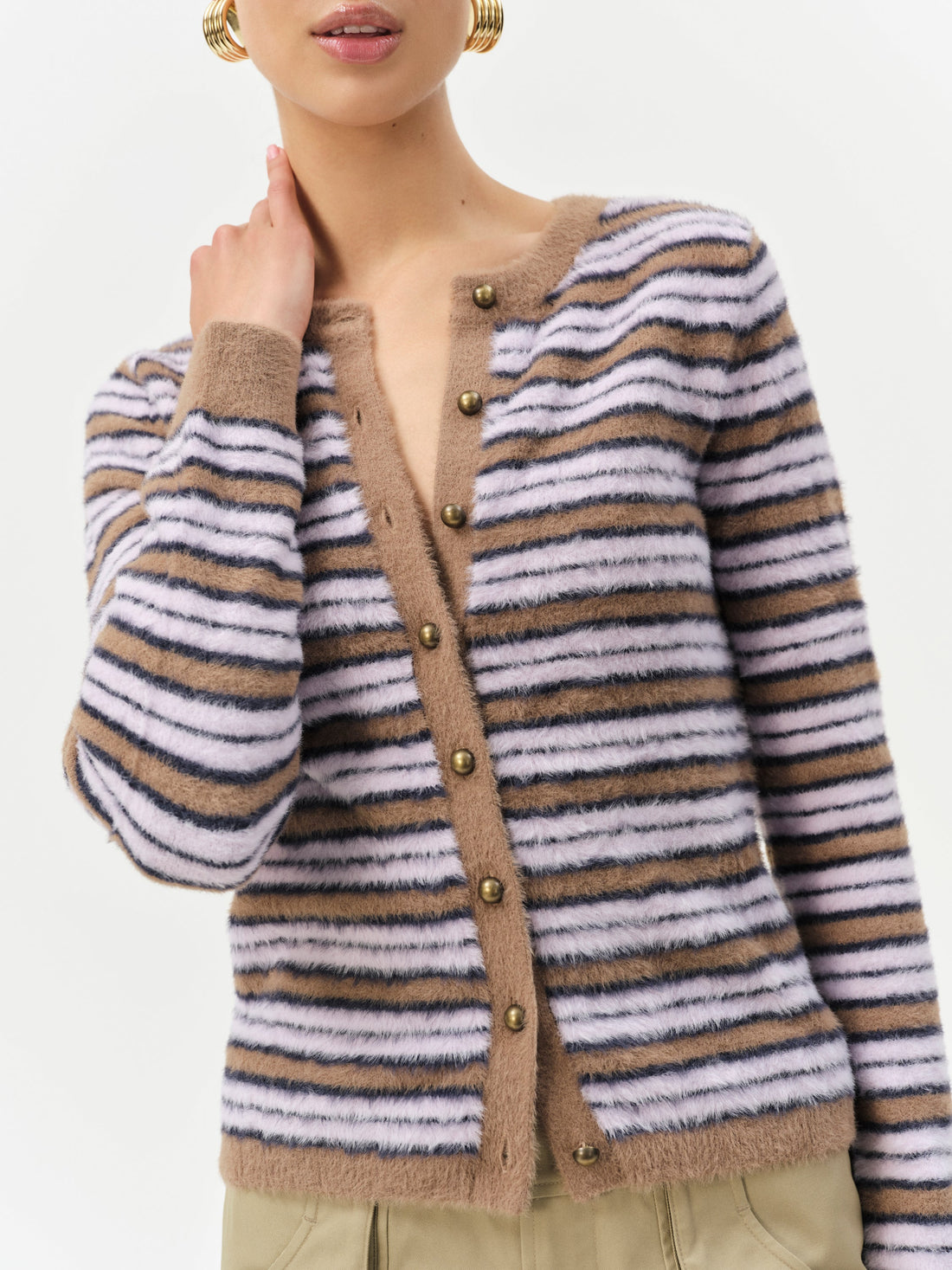 Nora Striped Cardigan