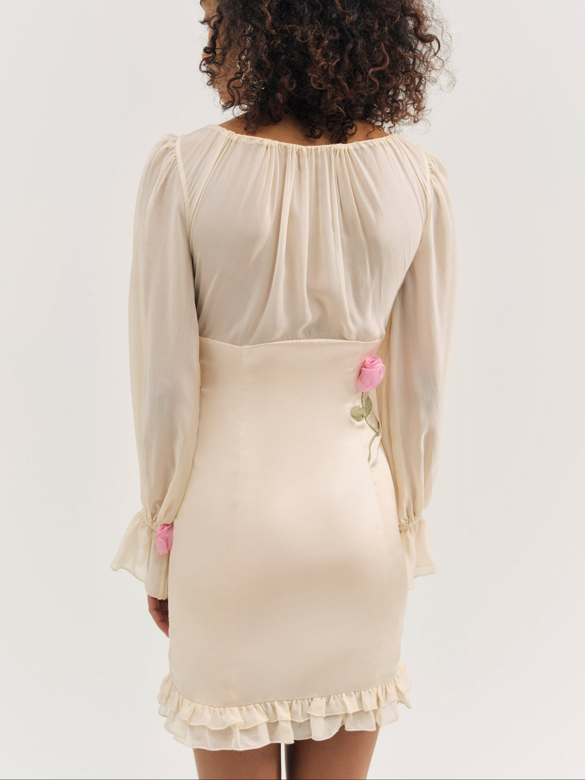 Ophelie Organza Mini Dress - Blush