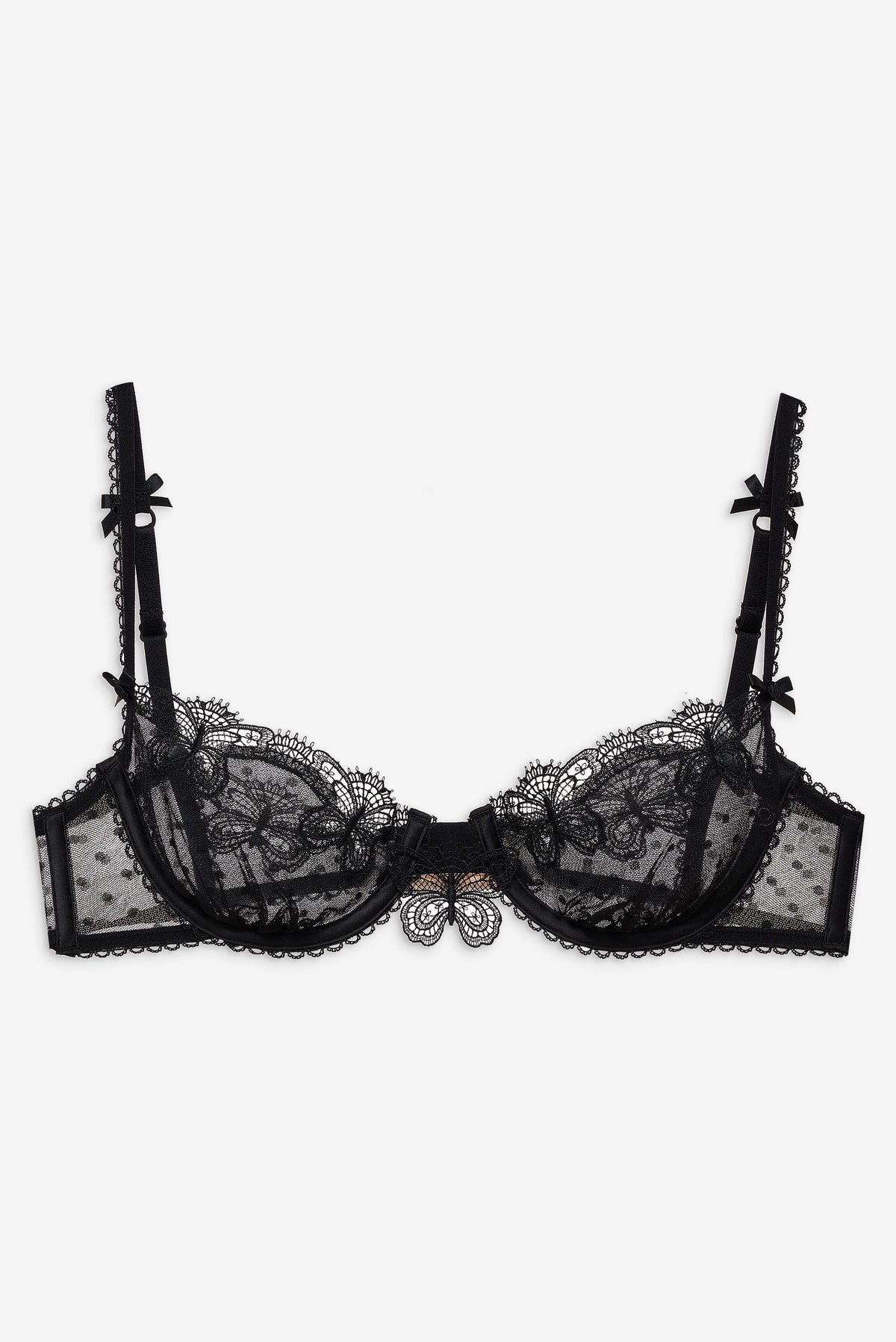 Papillon Underwire Bra - Black