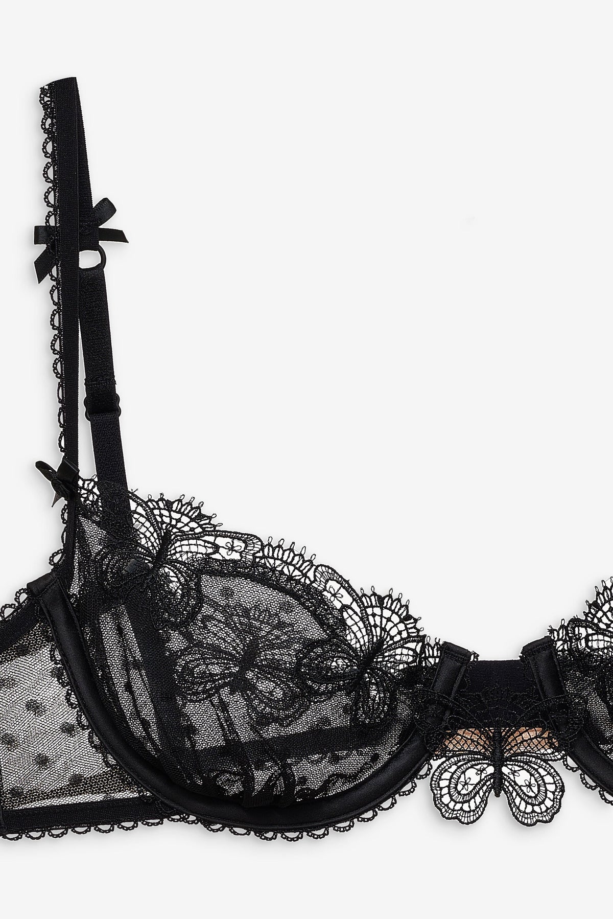 Papillon Underwire Bra - Black