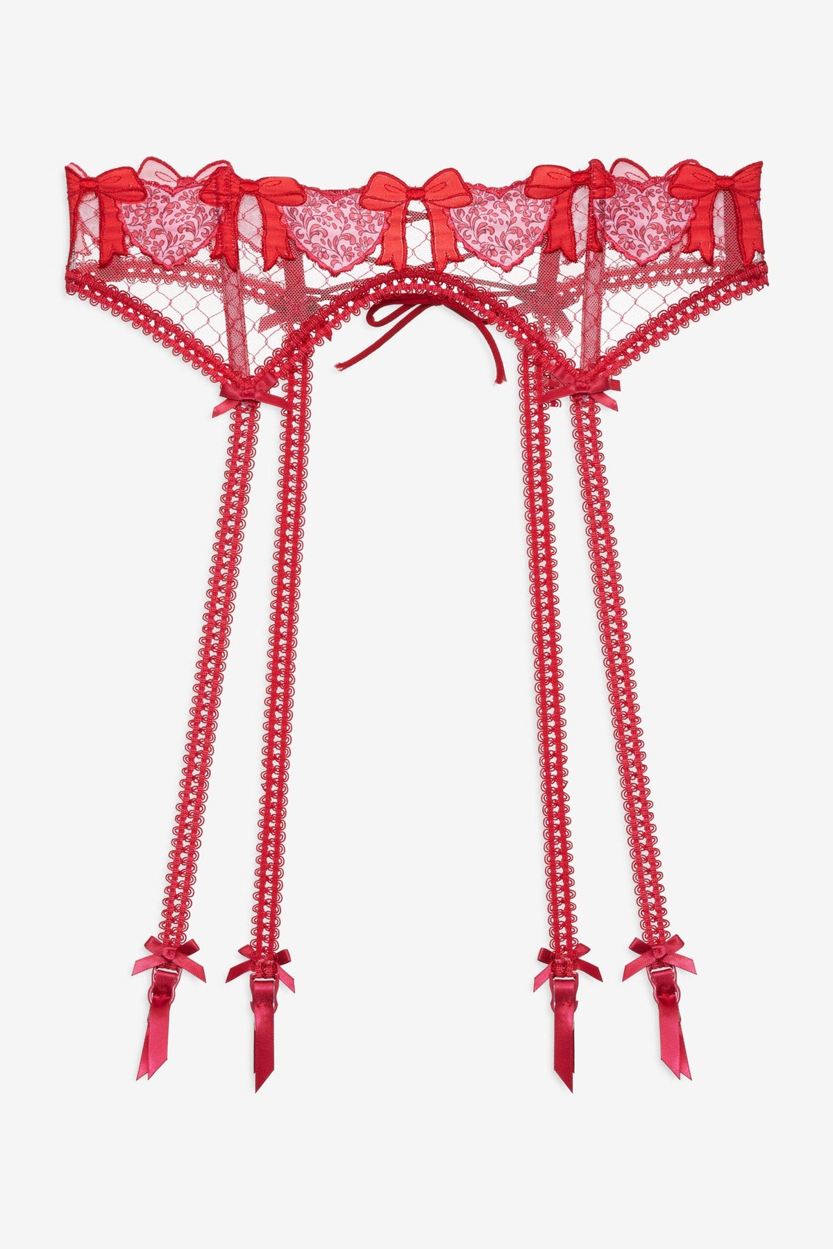 Perfect Match Garter Belt - Red