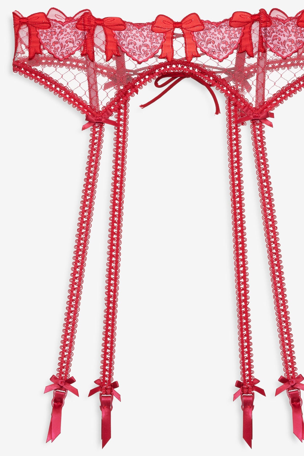 Perfect Match Garter Belt - Red
