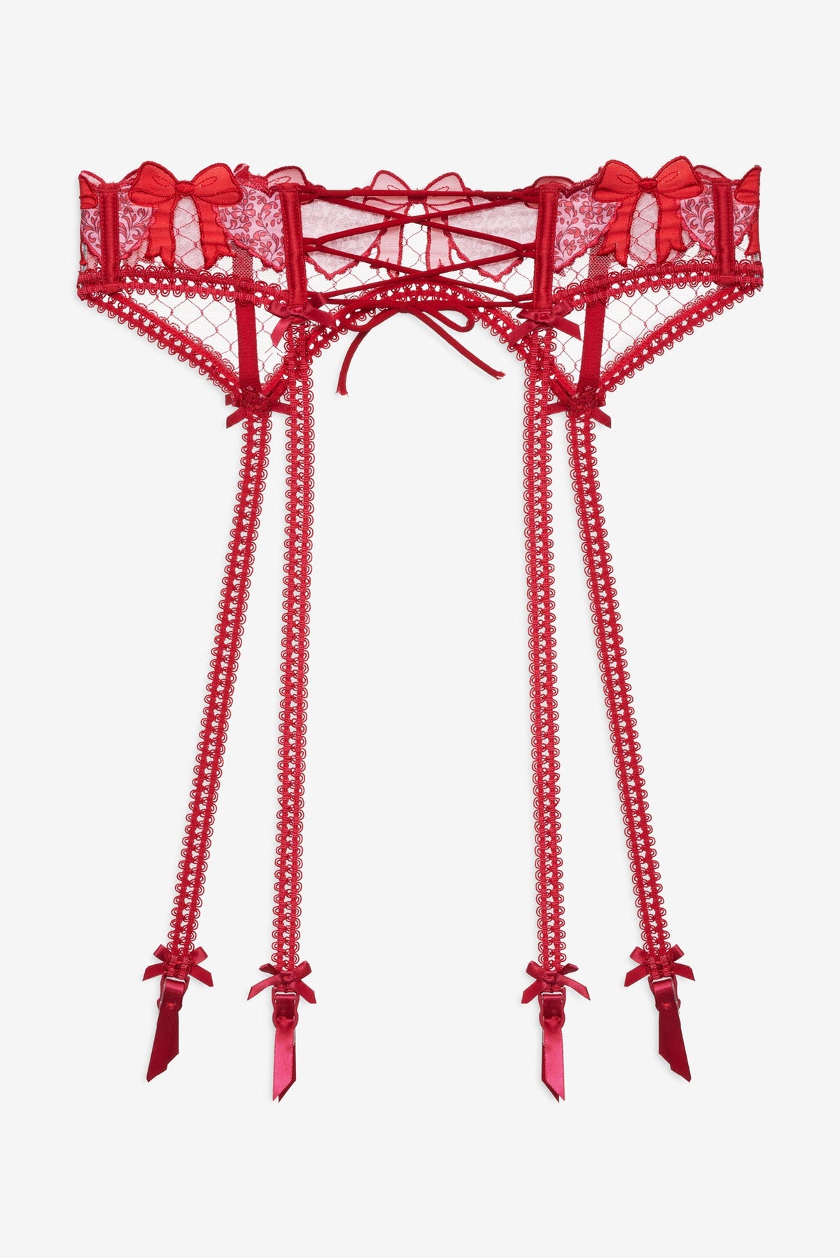 Perfect Match Garter Belt - Red