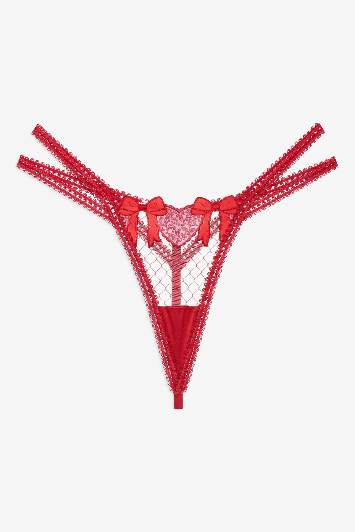 Perfect Match Thong Panty - Red
