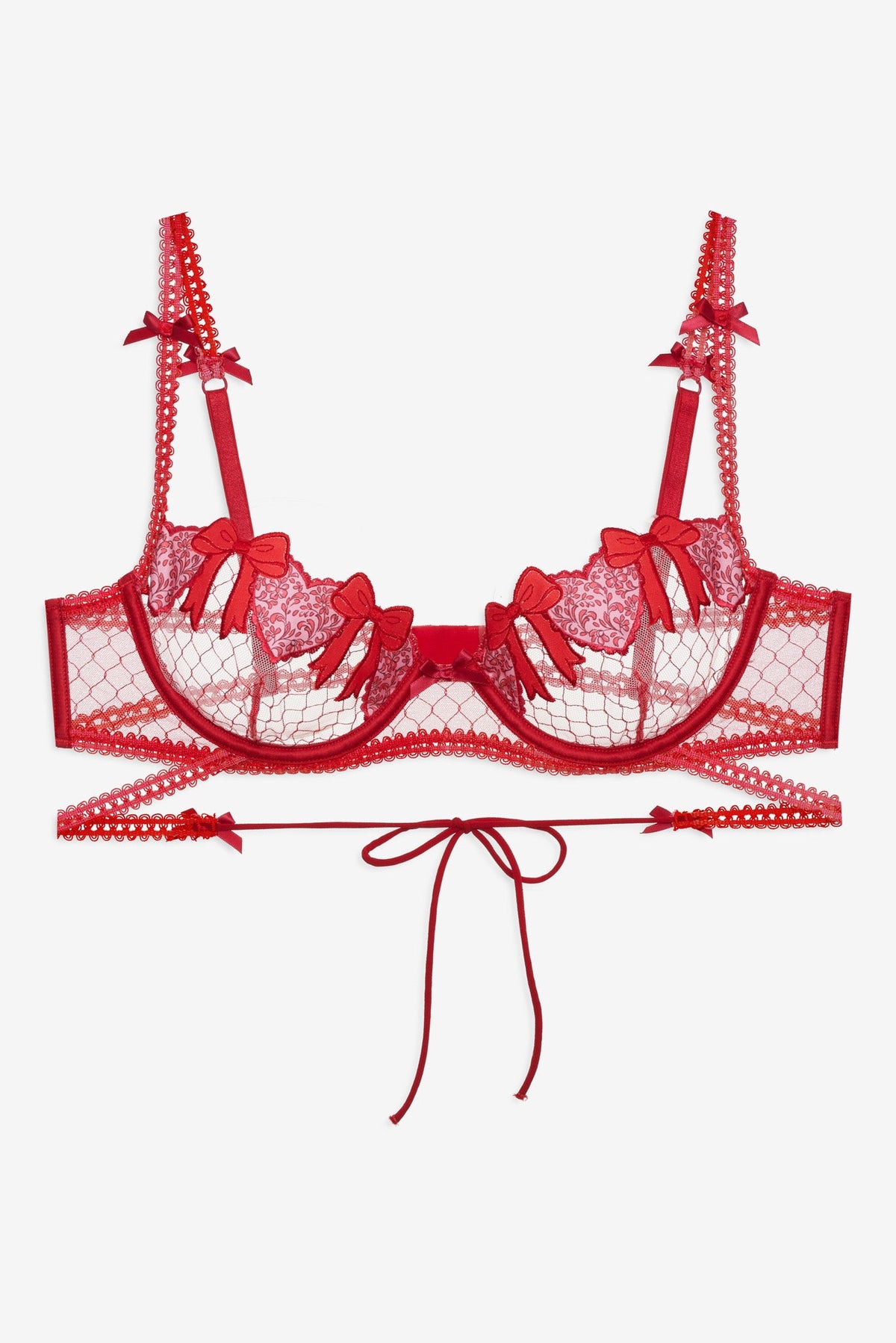 Perfect Match Underwire Bra - Red