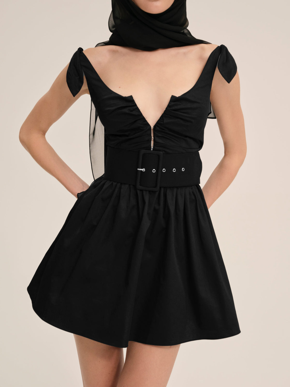 Quinne Mini Dress - Black
