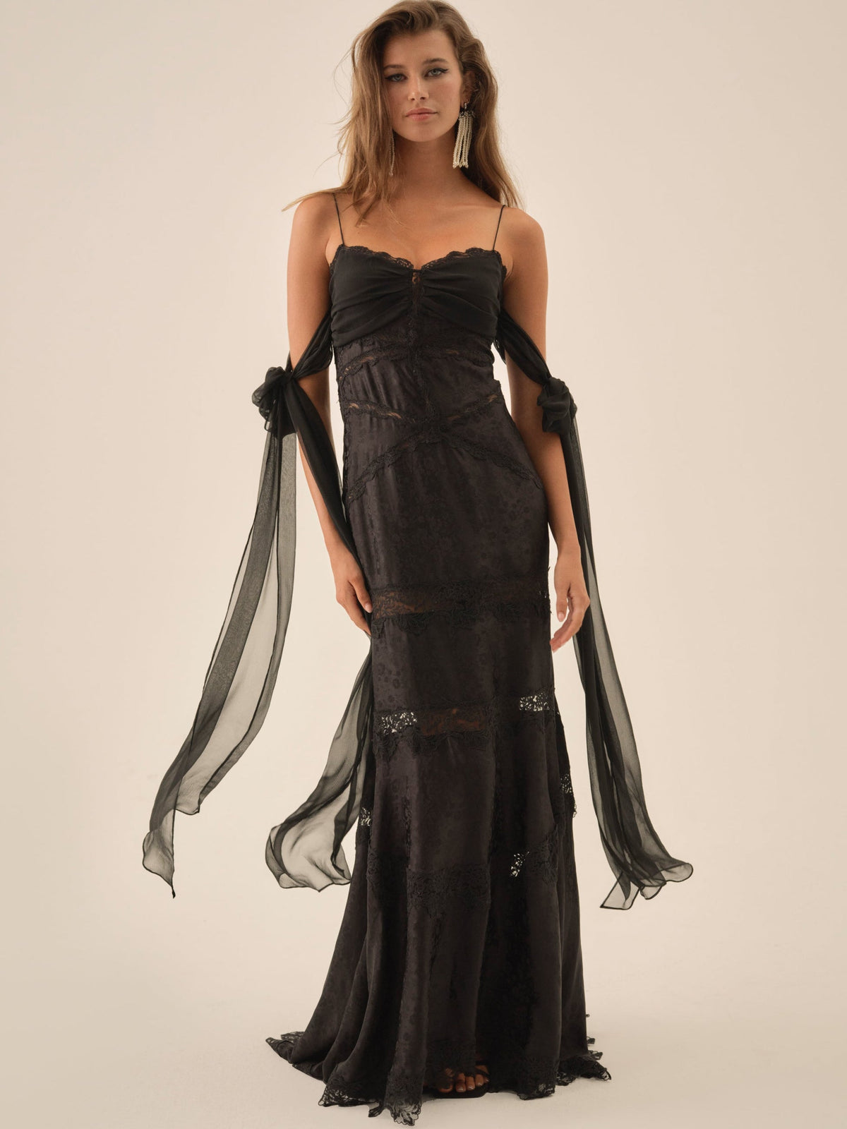 Rita Lace Gown - Black