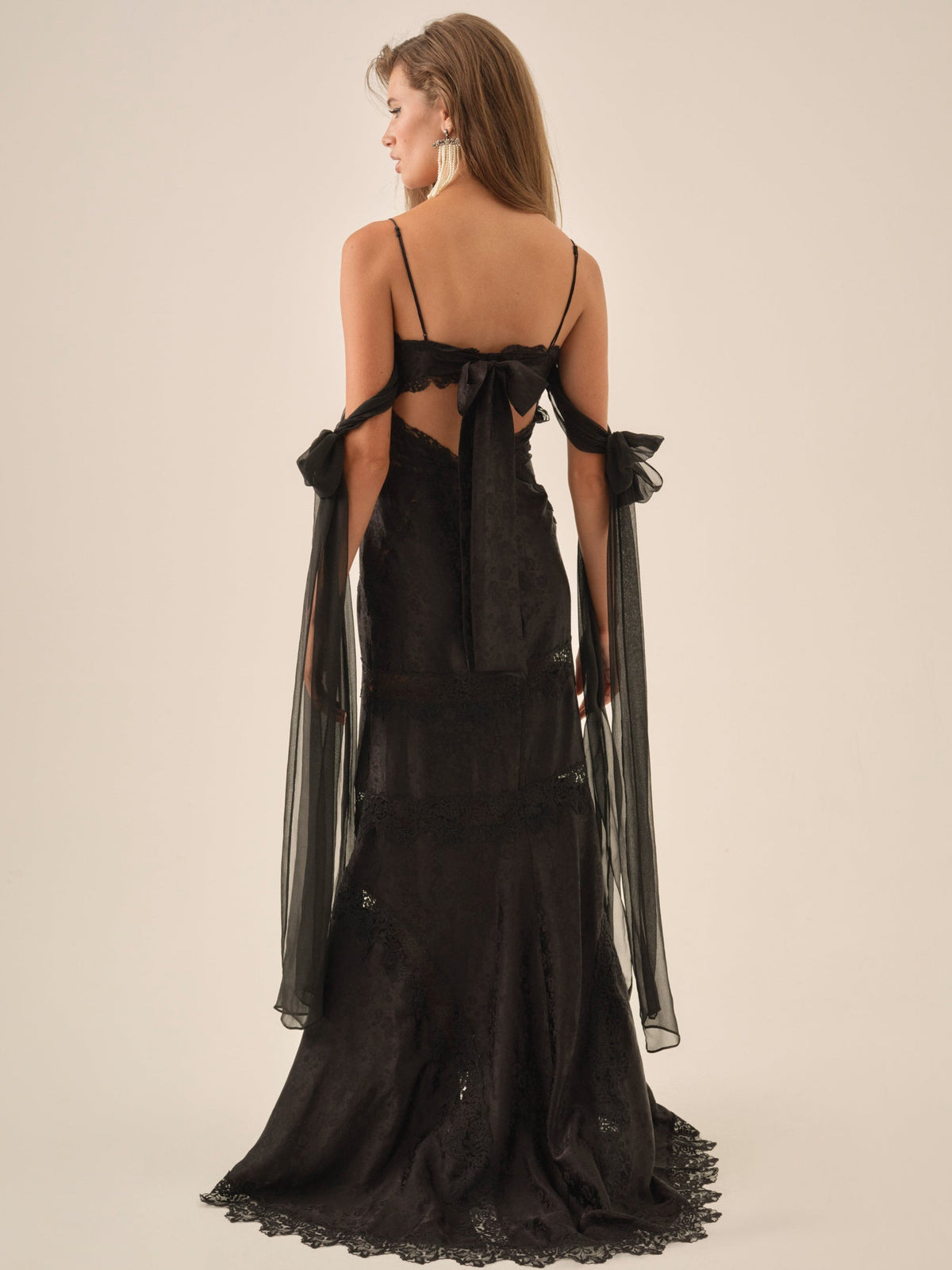 Rita Lace Gown - Black