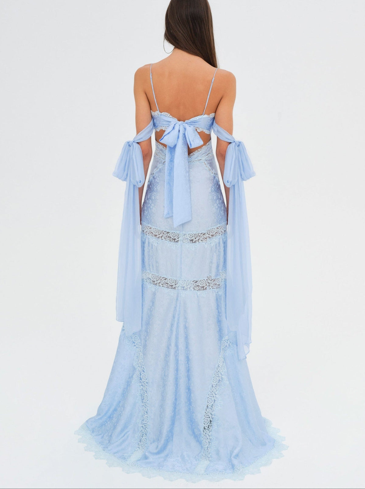 Rita Lace Gown - Blue