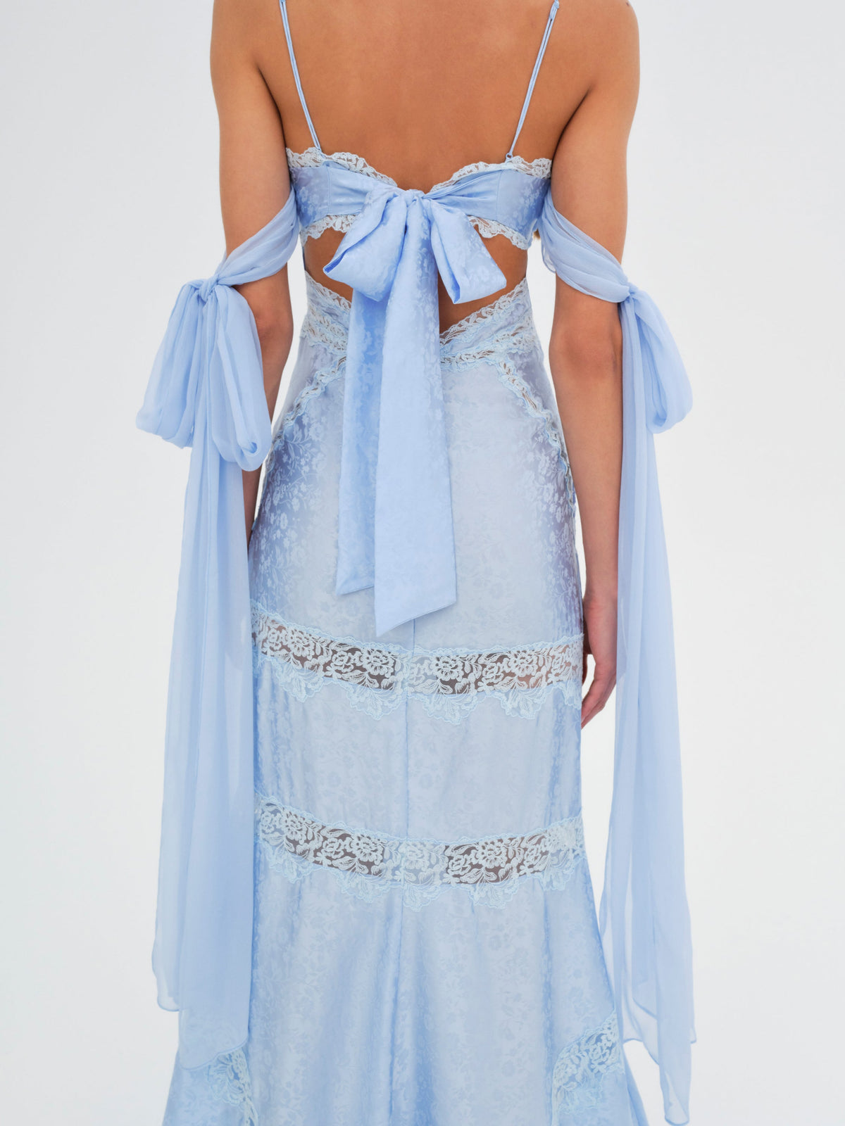 Rita Lace Gown - Blue