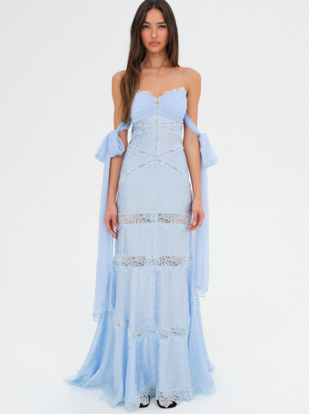 Rita Lace Gown - Blue