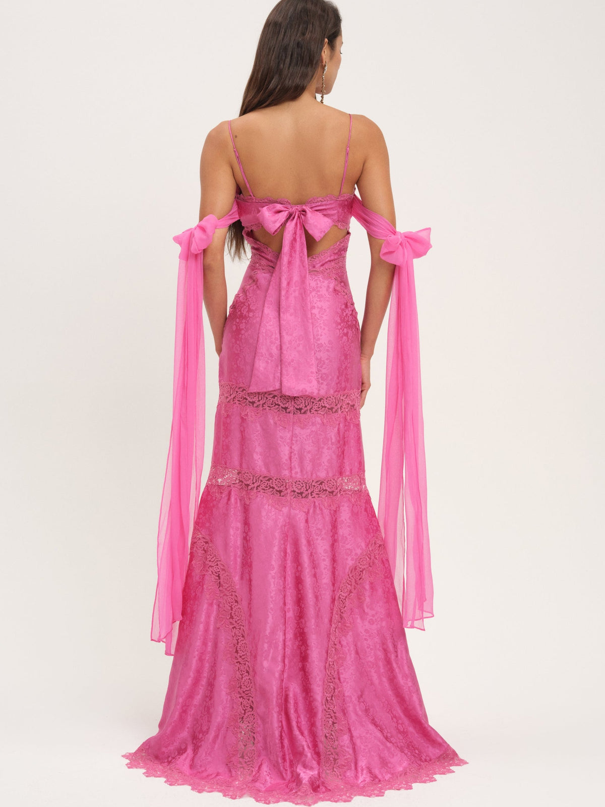 Rita Lace Gown - Pink
