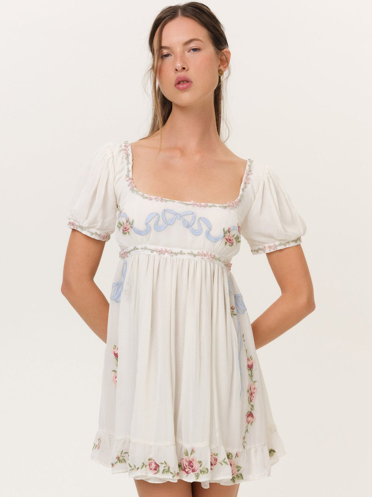 Rosemarie Mini Dress - Cream
