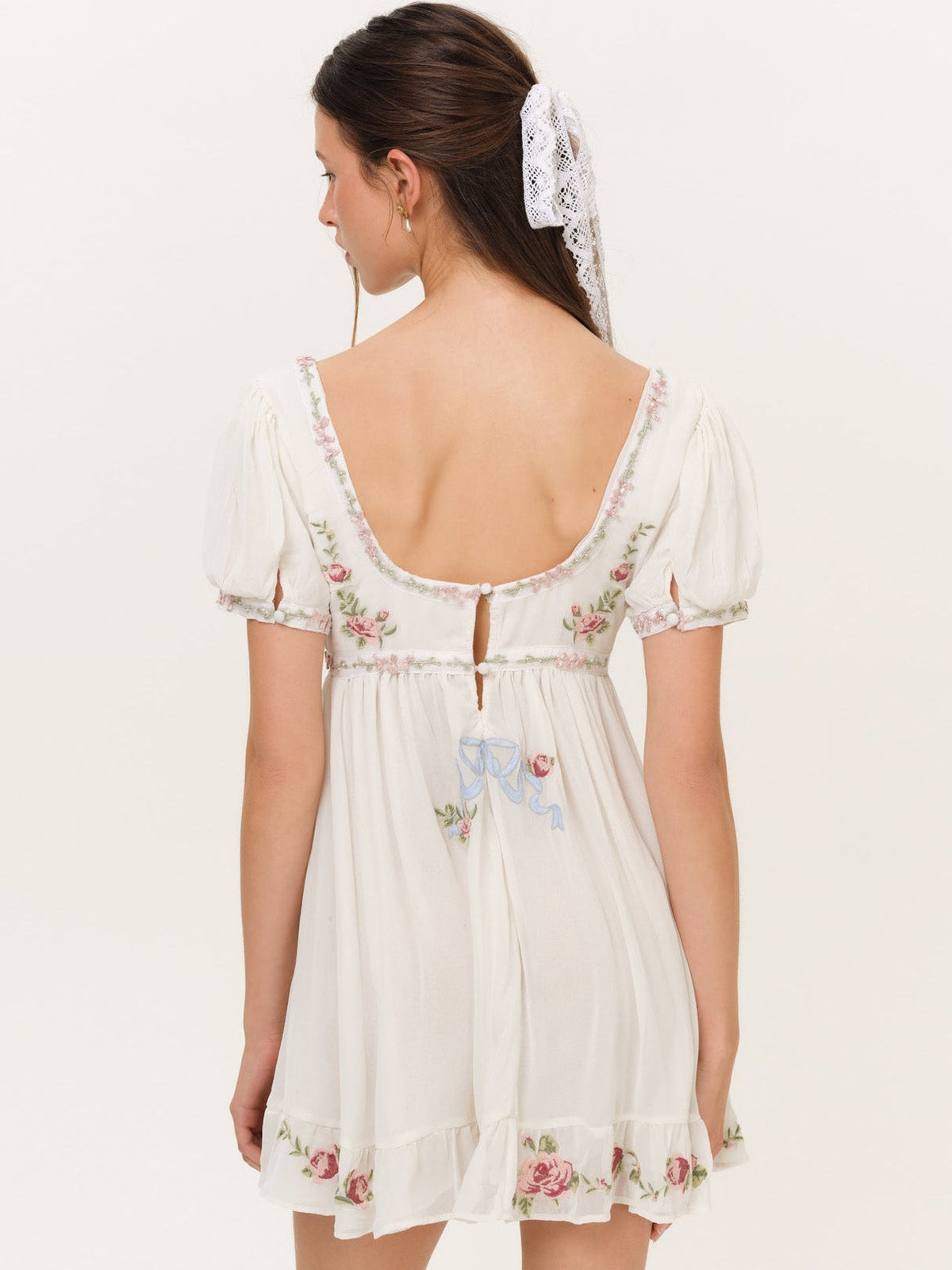 Rosemarie Mini Dress - Cream