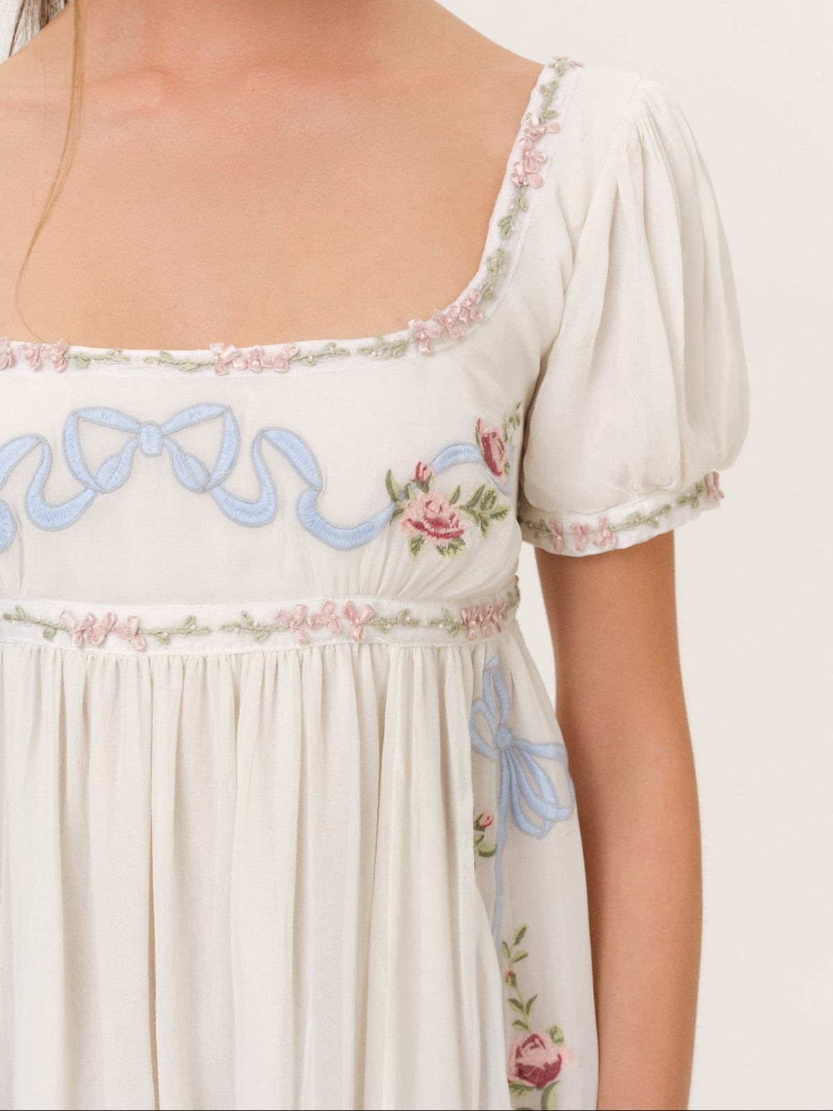 Rosemarie Mini Dress - Cream