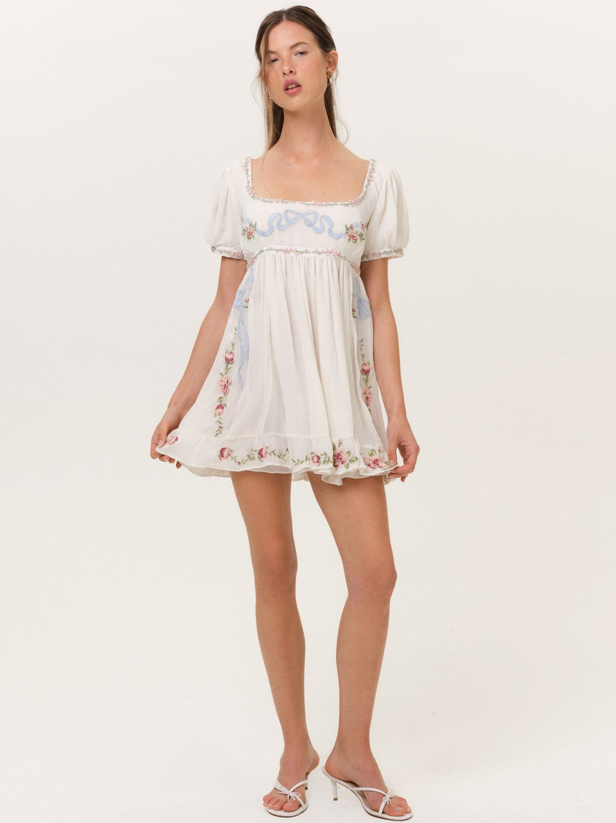 Rosemarie Mini Dress - Cream