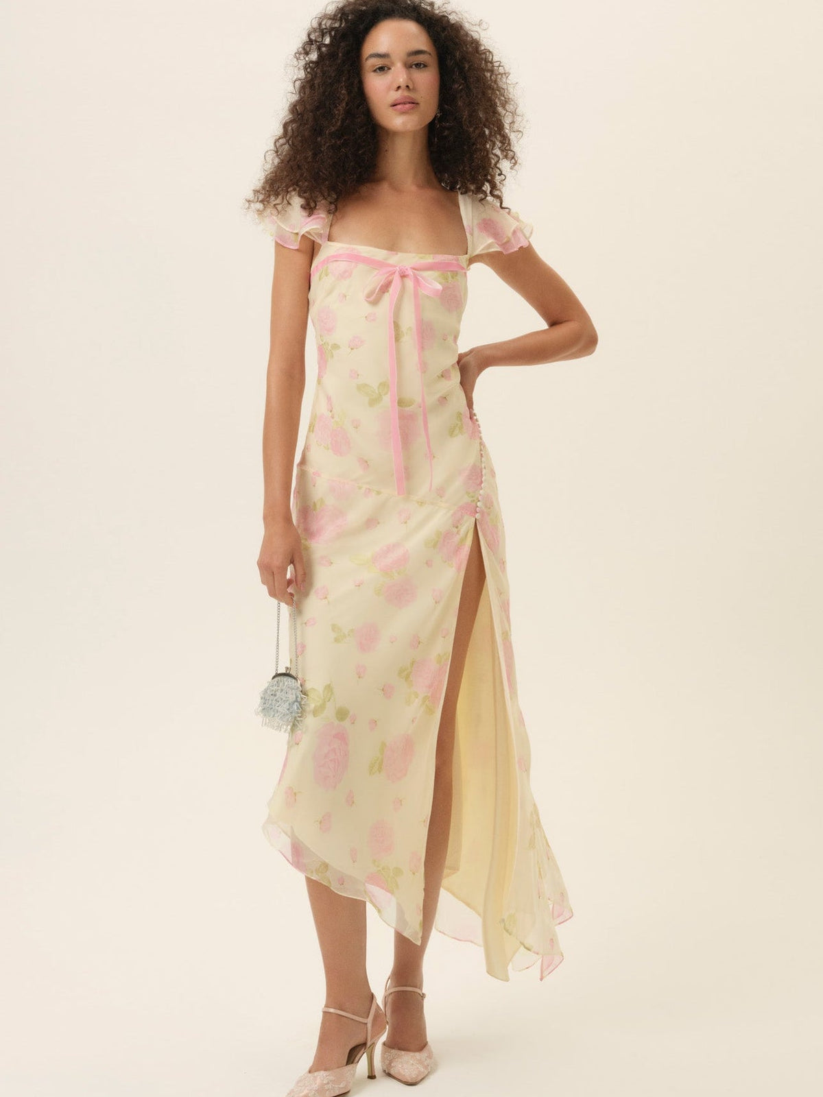 Rue Midi Dress - Soft Yellow