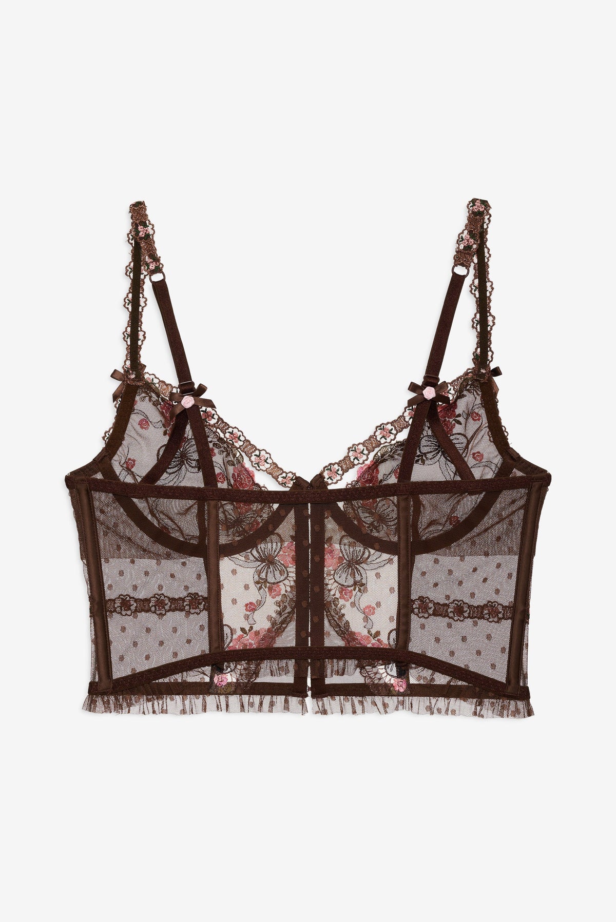 Runaway Bows Bustier - Brown