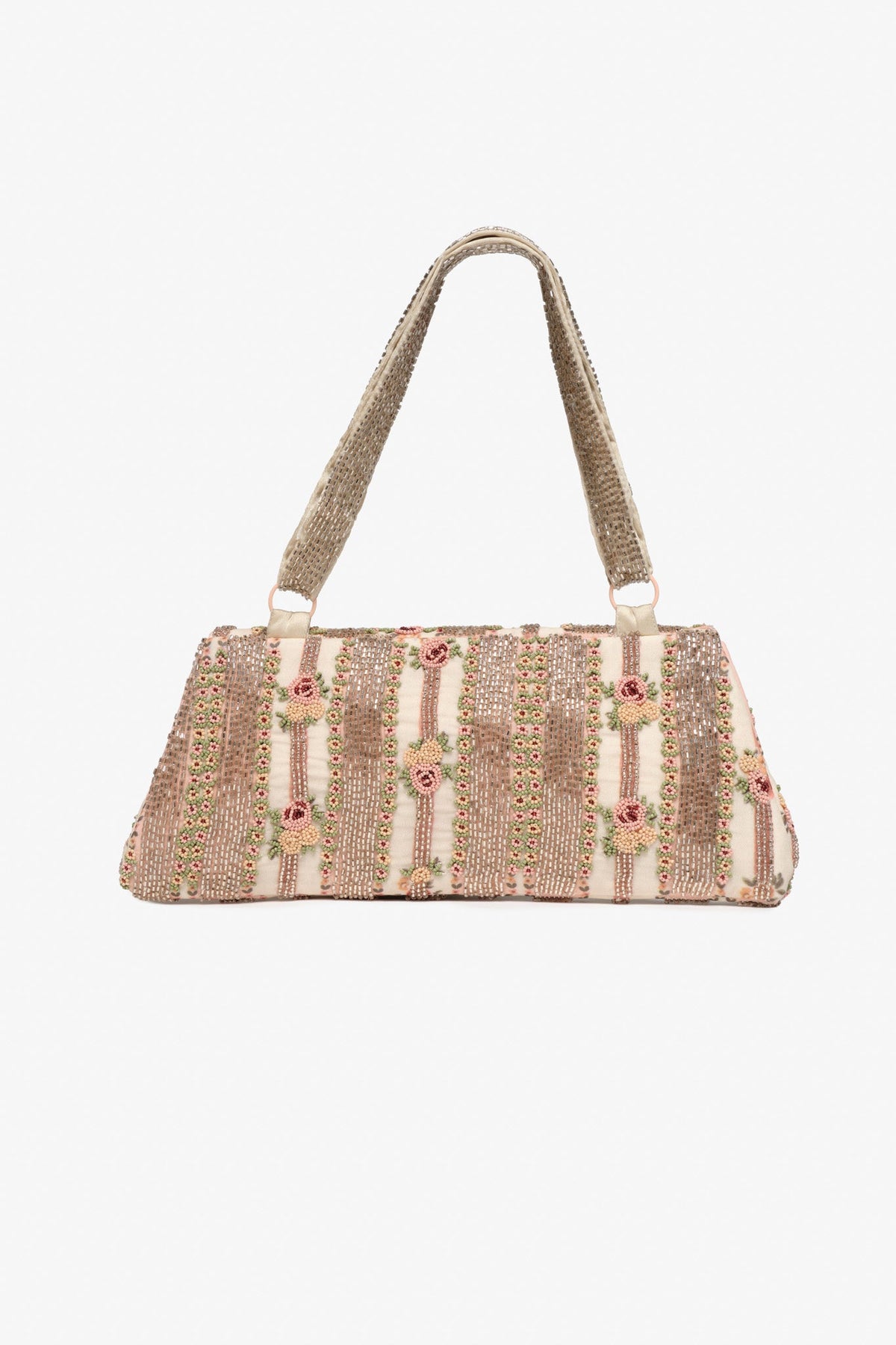 Niko Beaded Handbag - Rose Gold