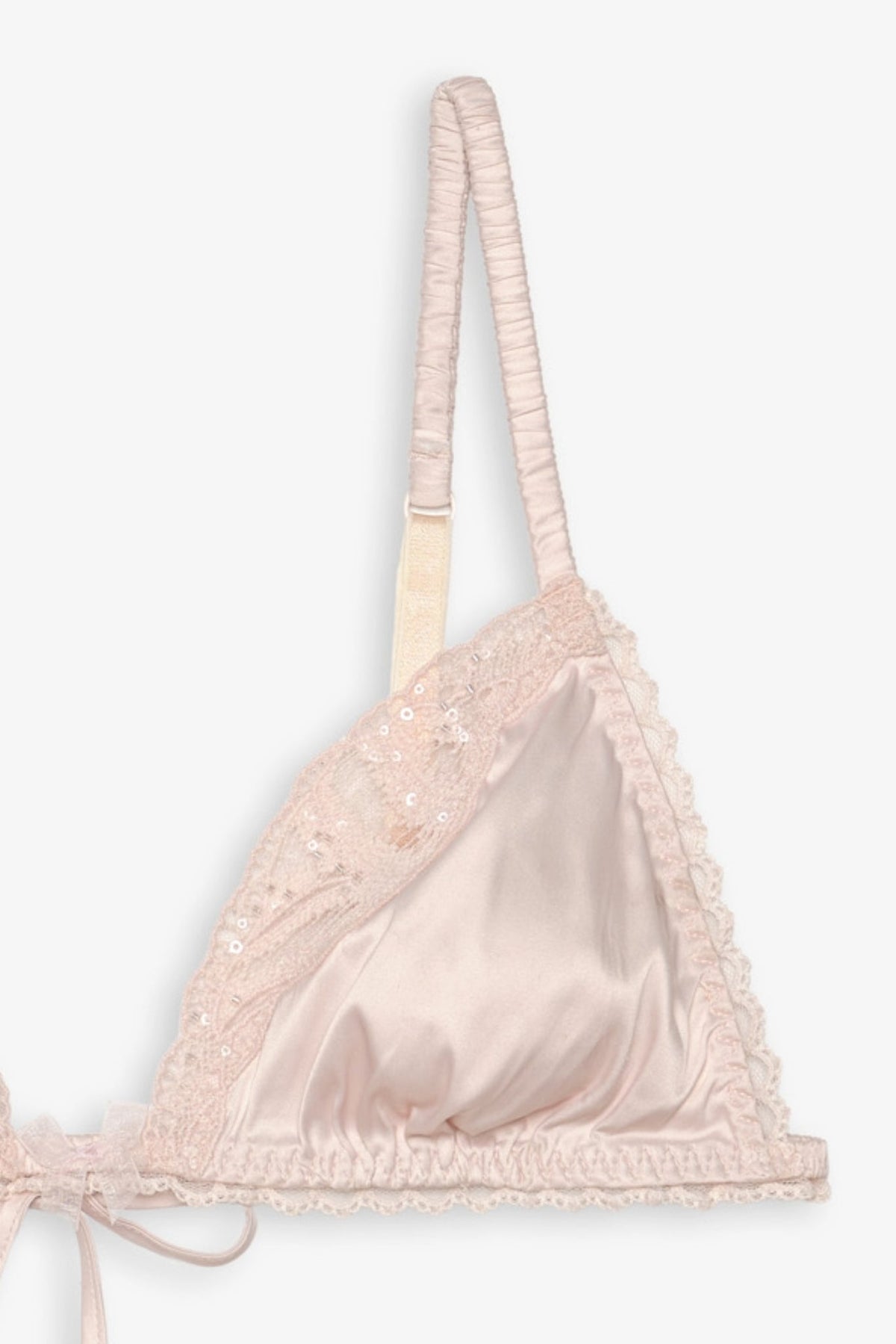 Seashell Beaded Bralette - Peach