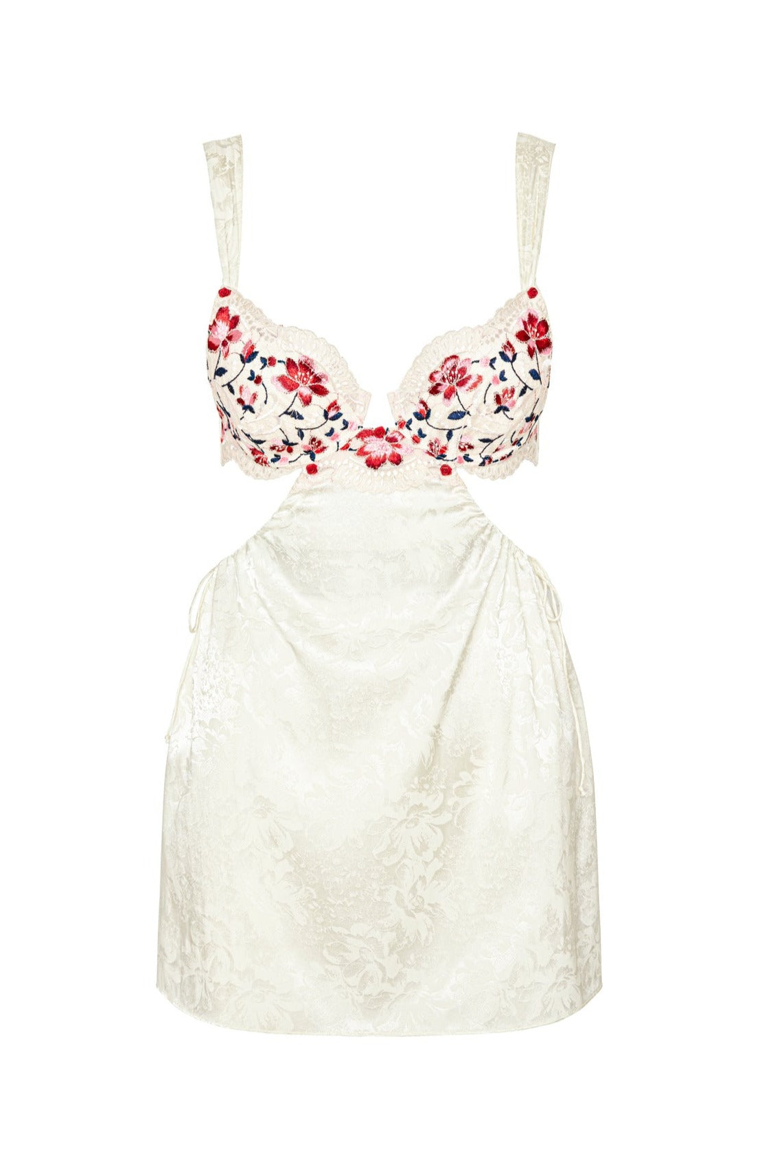 Festival Rose Slip Dress - Ivory
