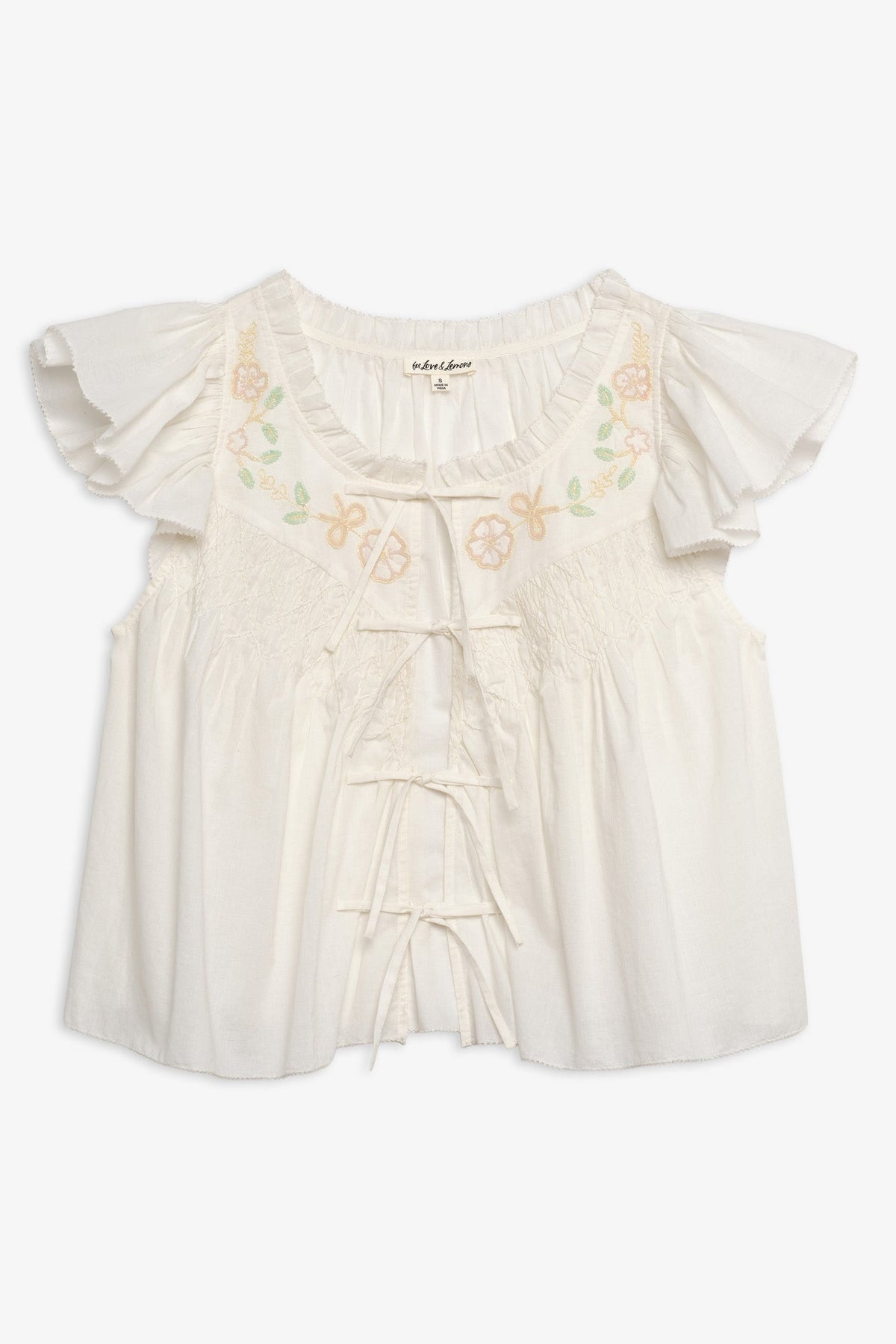 Megan Sleep Top - White